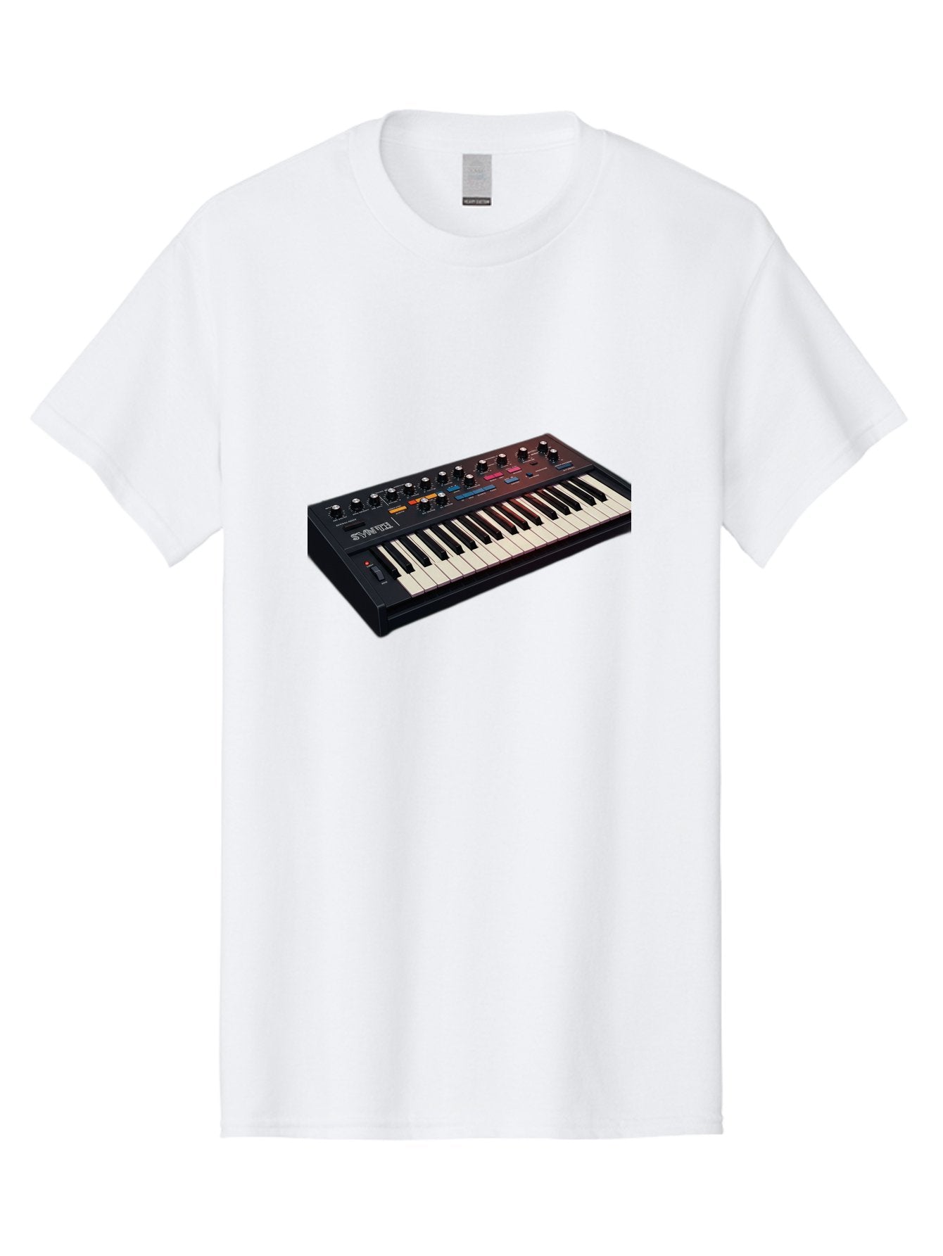 Minimoog-Synthesizer Men'S Graphic Tee, 100% Cotton, Comfortable Casual Summer Wear, Machine Washable, Minimoog Synthesizer, Vintage Keyboard, Analog Sound, Music Production, Electronic Music, Sound Design, Music Equipment, Bab011 13
