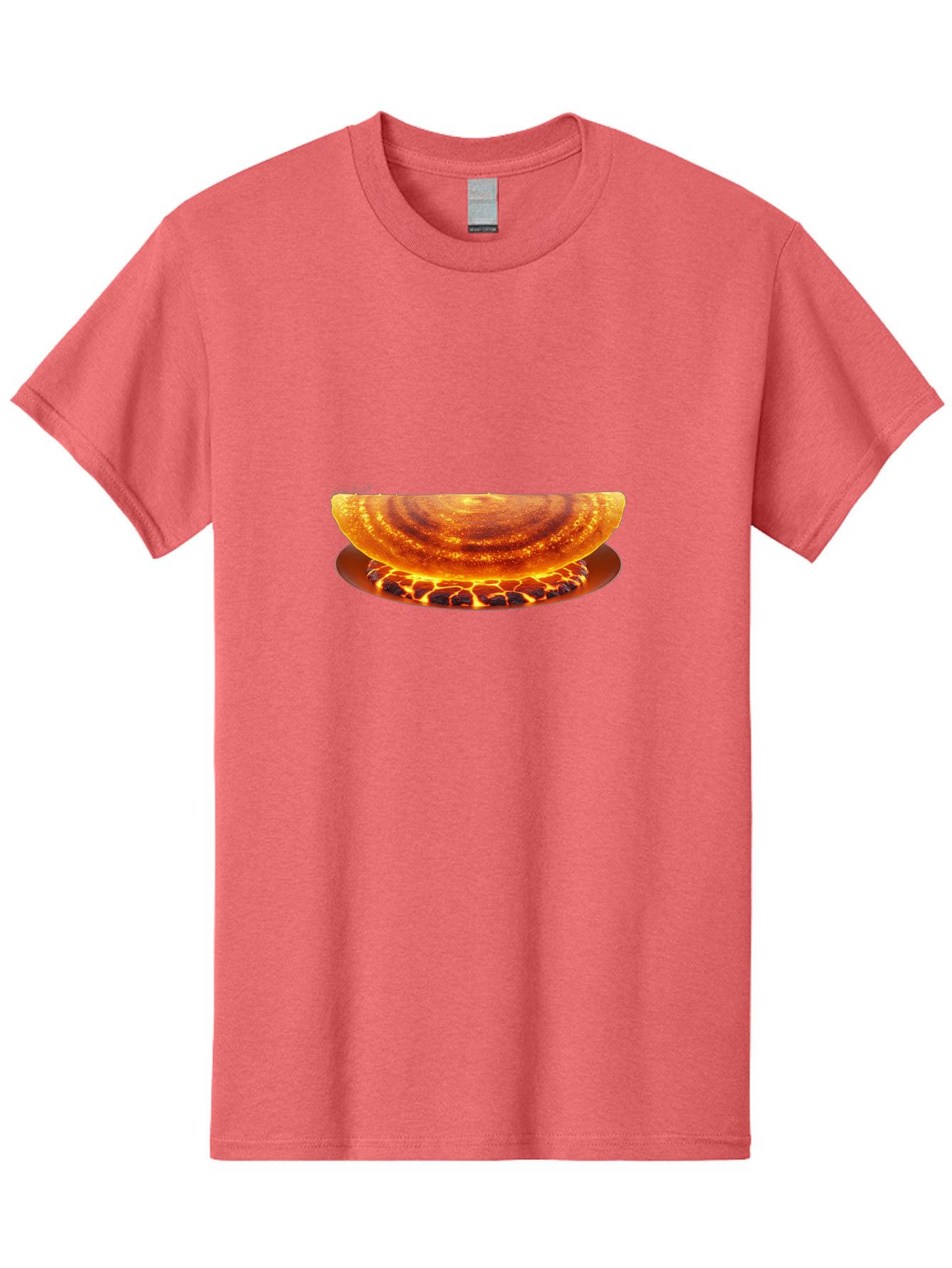 Molten-Lava-Bowl Men'S Graphic Tee, 100% Cotton, Comfortable Casual Summer Wear, Machine Washable, Lava Bowl, Fiery Design, Volcanic Effect, Molten Texture, Burning Flames, Fiery Art, Glowing Embers, Intense Heat, Dramatic Display Bab016 11