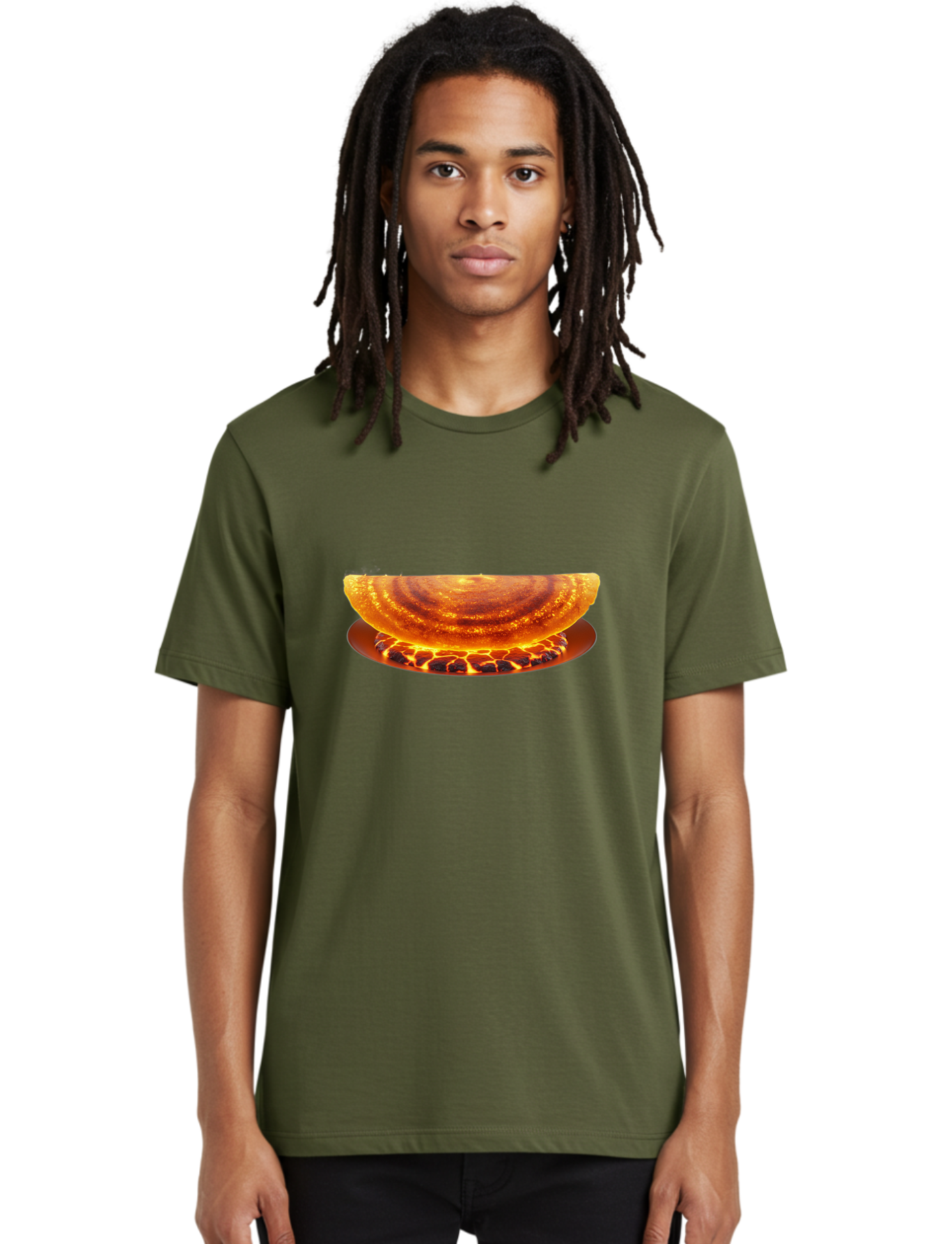 Molten-Lava-Bowl Men'S Graphic Tee, 100% Cotton, Comfortable Casual Summer Wear, Machine Washable, Lava Bowl, Fiery Design, Volcanic Effect, Molten Texture, Burning Flames, Fiery Art, Glowing Embers, Intense Heat, Dramatic Display Bab016 28