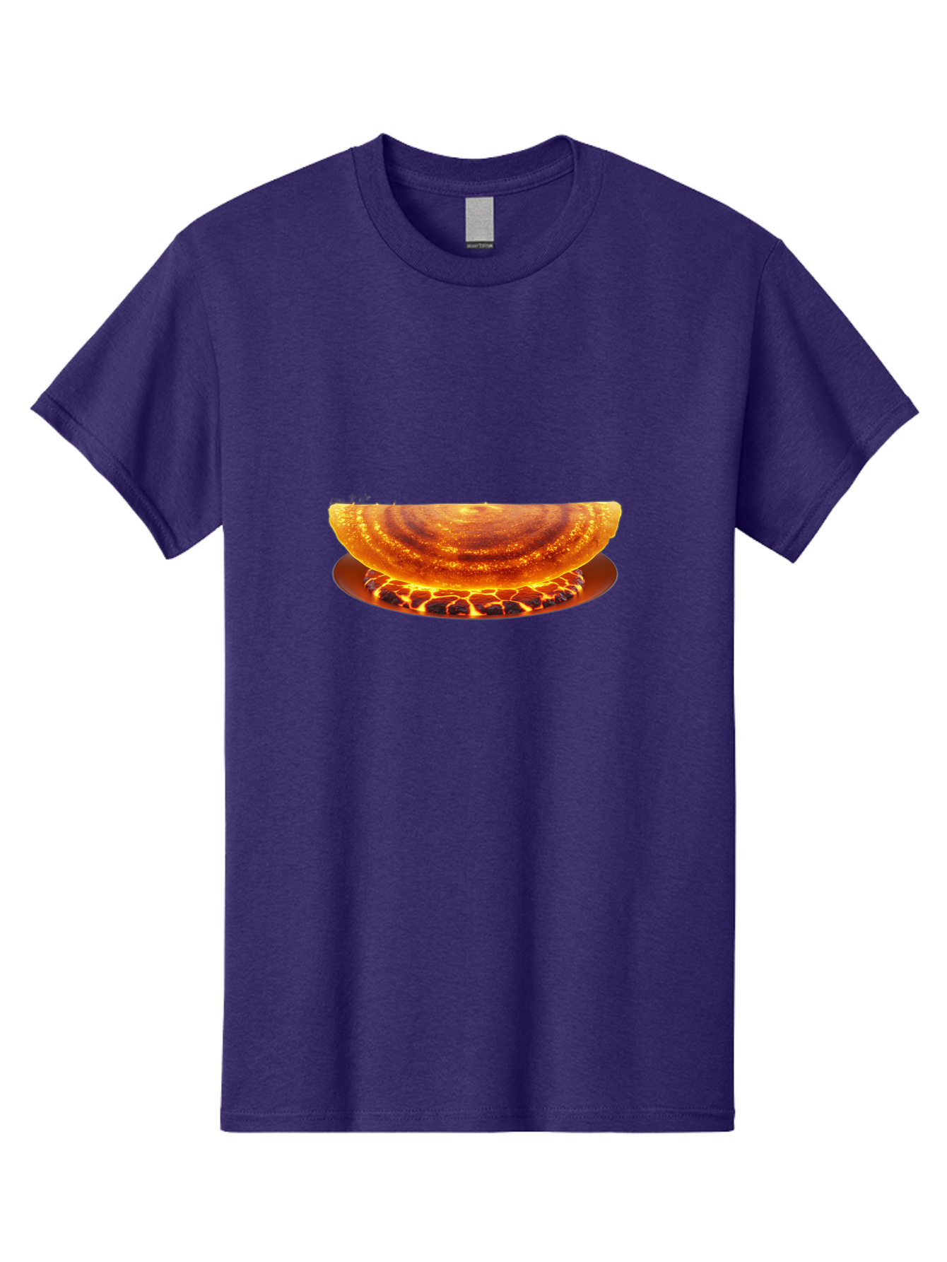 Molten-Lava-Bowl Men'S Graphic Tee, 100% Cotton, Comfortable Casual Summer Wear, Machine Washable, Lava Bowl, Fiery Design, Volcanic Effect, Molten Texture, Burning Flames, Fiery Art, Glowing Embers, Intense Heat, Dramatic Display Bab016 25