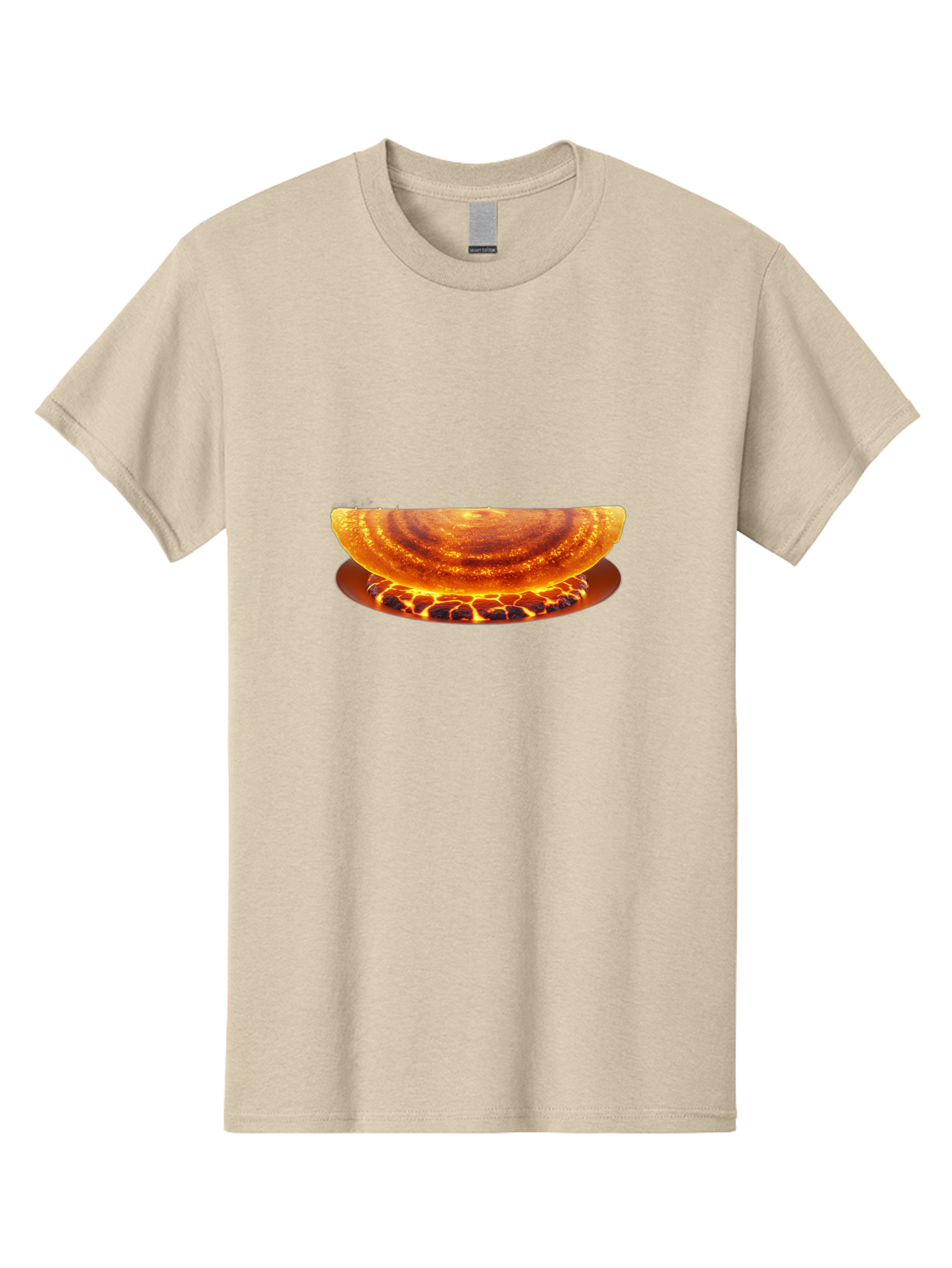 Molten-Lava-Bowl Men'S Graphic Tee, 100% Cotton, Comfortable Casual Summer Wear, Machine Washable, Lava Bowl, Fiery Design, Volcanic Effect, Molten Texture, Burning Flames, Fiery Art, Glowing Embers, Intense Heat, Dramatic Display Bab016 21