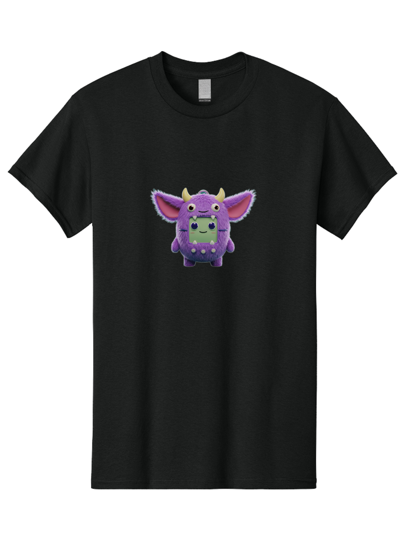 Monster-Toy Men'S Graphic Tee, 100% Cotton, Comfortable Casual Summer Wear, Machine Washable, Purple Monster, Cartoon Character, Digital Pet, Tamagotchi, Children'S Toy, Virtual Creature, 90S Nostalgia, Cute Design, Small Creature, Bab018 21