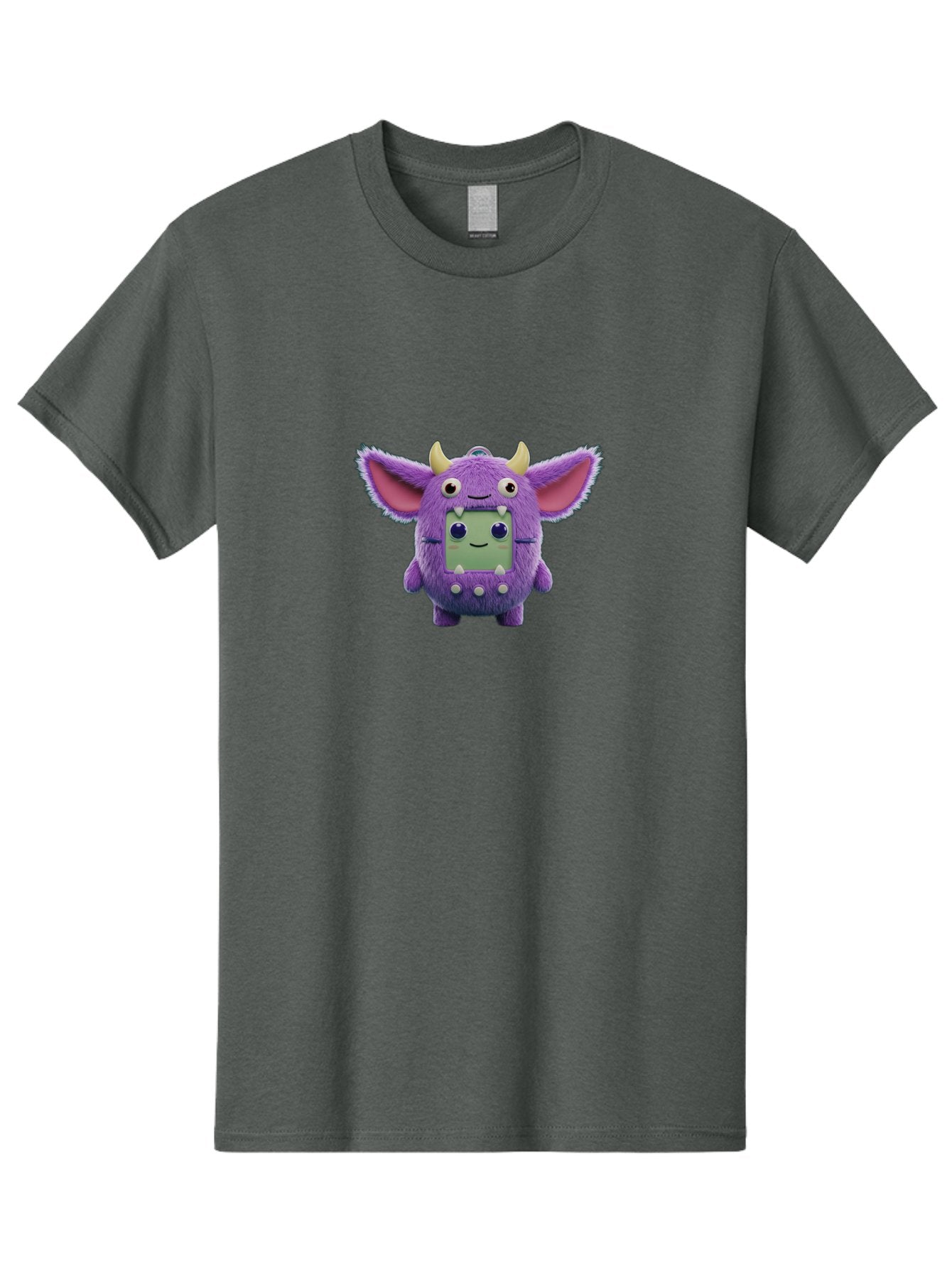 Monster-Toy Men'S Graphic Tee, 100% Cotton, Comfortable Casual Summer Wear, Machine Washable, Purple Monster, Cartoon Character, Digital Pet, Tamagotchi, Children'S Toy, Virtual Creature, 90S Nostalgia, Cute Design, Small Creature, Bab018 5