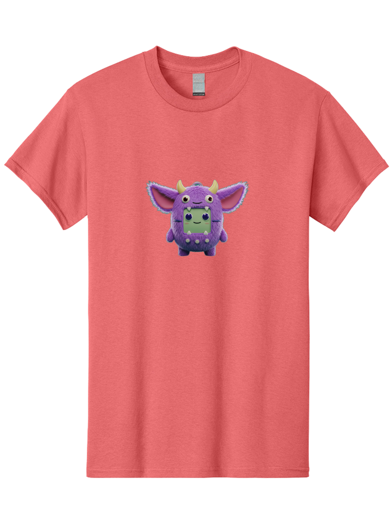 Monster-Toy Men'S Graphic Tee, 100% Cotton, Comfortable Casual Summer Wear, Machine Washable, Purple Monster, Cartoon Character, Digital Pet, Tamagotchi, Children'S Toy, Virtual Creature, 90S Nostalgia, Cute Design, Small Creature, Bab018 9