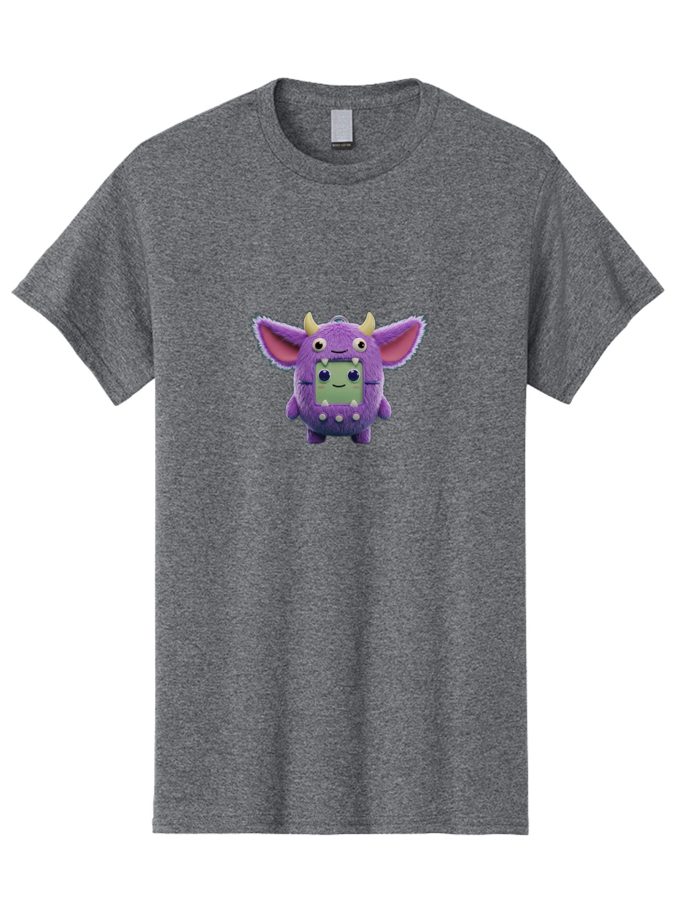 Monster-Toy Men'S Graphic Tee, 100% Cotton, Comfortable Casual Summer Wear, Machine Washable, Purple Monster, Cartoon Character, Digital Pet, Tamagotchi, Children'S Toy, Virtual Creature, 90S Nostalgia, Cute Design, Small Creature, Bab018 12