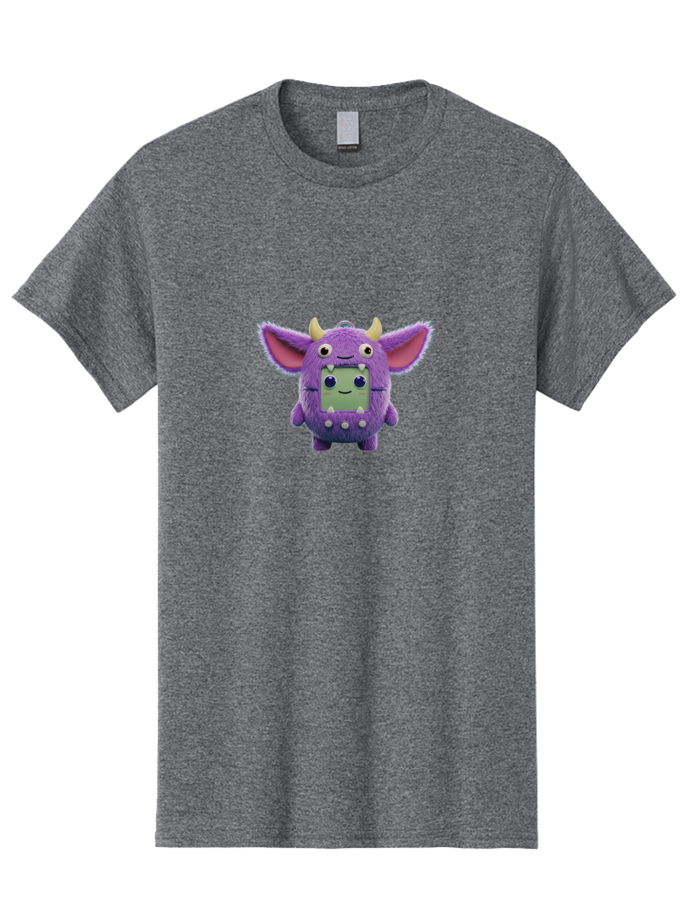Monster-Toy Men'S Graphic Tee, 100% Cotton, Comfortable Casual Summer Wear, Machine Washable, Purple Monster, Cartoon Character, Digital Pet, Tamagotchi, Children'S Toy, Virtual Creature, 90S Nostalgia, Cute Design, Small Creature, Bab018 5