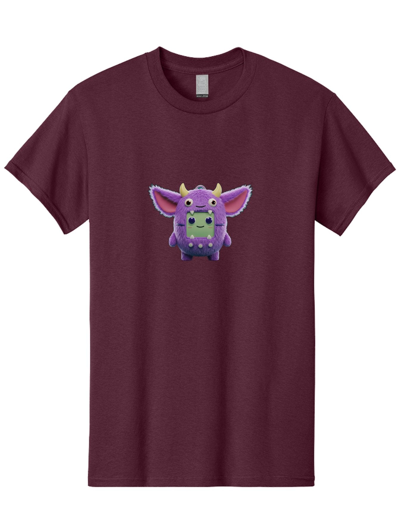 Monster-Toy Men'S Graphic Tee, 100% Cotton, Comfortable Casual Summer Wear, Machine Washable, Purple Monster, Cartoon Character, Digital Pet, Tamagotchi, Children'S Toy, Virtual Creature, 90S Nostalgia, Cute Design, Small Creature, Bab018 3