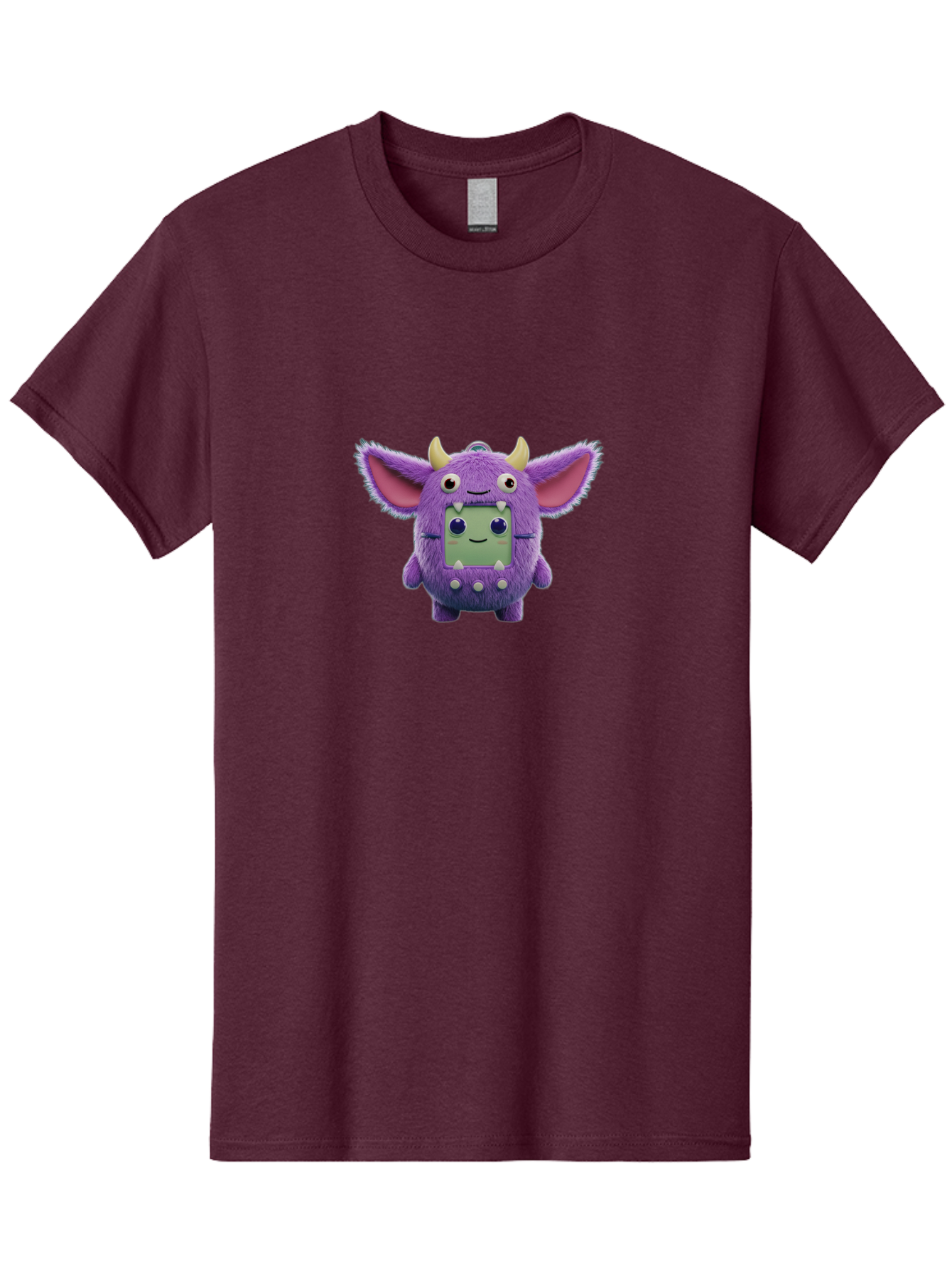 Monster-Toy Men'S Graphic Tee, 100% Cotton, Comfortable Casual Summer Wear, Machine Washable, Purple Monster, Cartoon Character, Digital Pet, Tamagotchi, Children'S Toy, Virtual Creature, 90S Nostalgia, Cute Design, Small Creature, Bab018 17