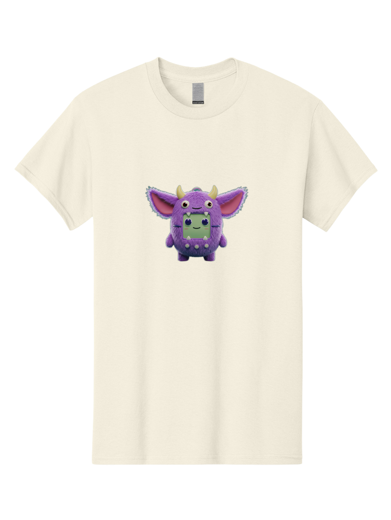 Monster-Toy Men'S Graphic Tee, 100% Cotton, Comfortable Casual Summer Wear, Machine Washable, Purple Monster, Cartoon Character, Digital Pet, Tamagotchi, Children'S Toy, Virtual Creature, 90S Nostalgia, Cute Design, Small Creature, Bab018 23