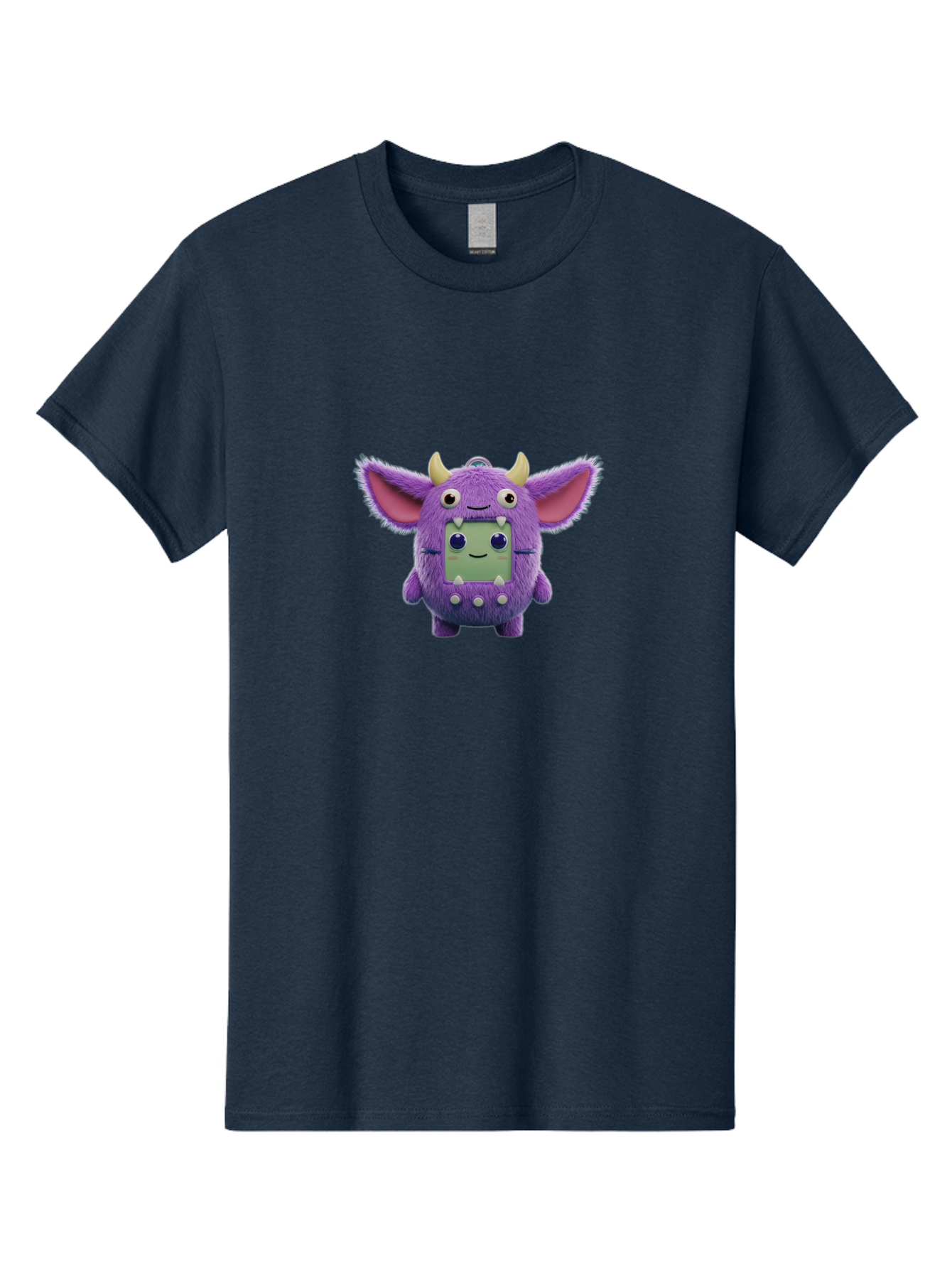 Monster-Toy Men'S Graphic Tee, 100% Cotton, Comfortable Casual Summer Wear, Machine Washable, Purple Monster, Cartoon Character, Digital Pet, Tamagotchi, Children'S Toy, Virtual Creature, 90S Nostalgia, Cute Design, Small Creature, Bab018 13