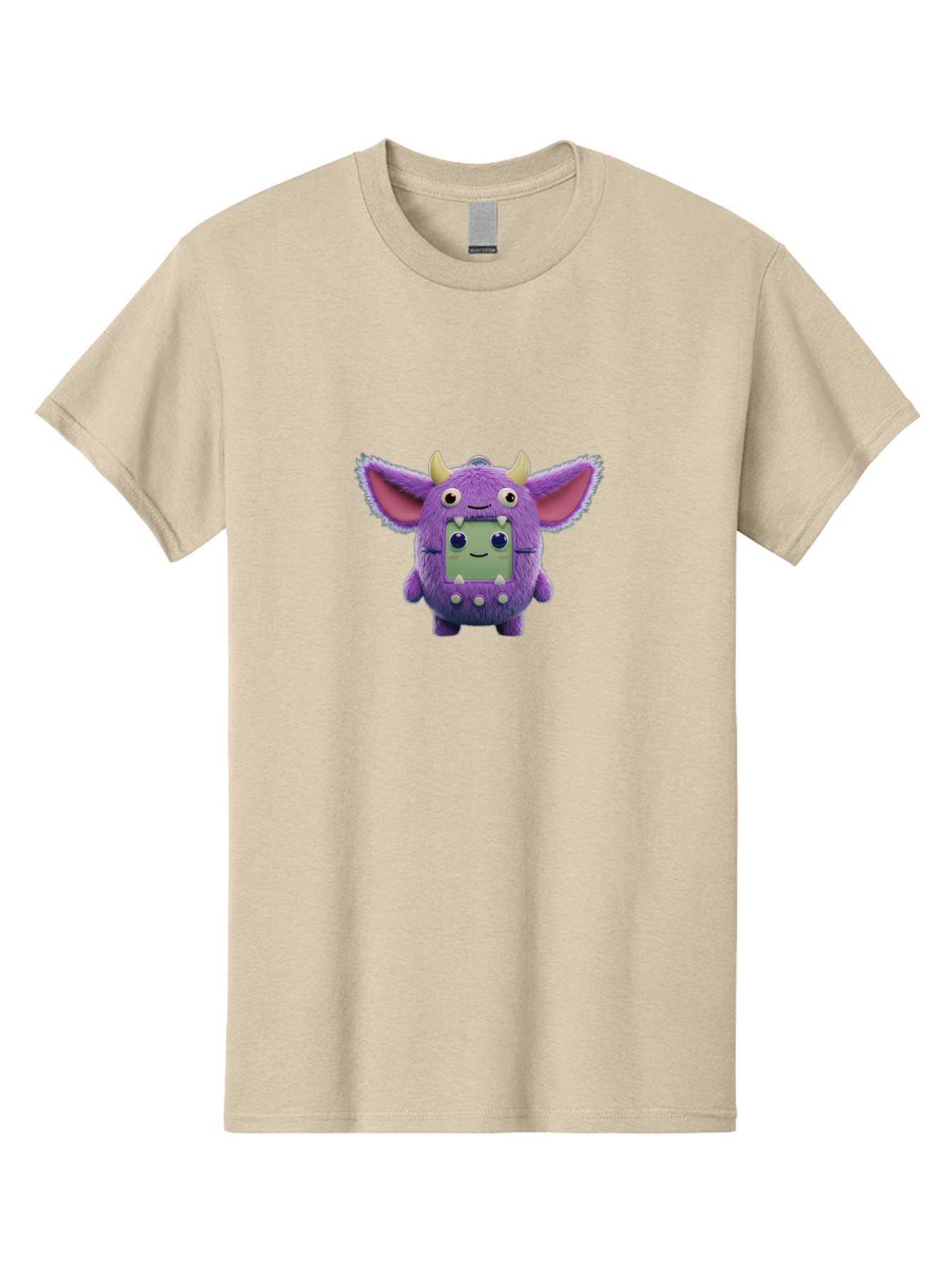 Monster-Toy Men'S Graphic Tee, 100% Cotton, Comfortable Casual Summer Wear, Machine Washable, Purple Monster, Cartoon Character, Digital Pet, Tamagotchi, Children'S Toy, Virtual Creature, 90S Nostalgia, Cute Design, Small Creature, Bab018 3
