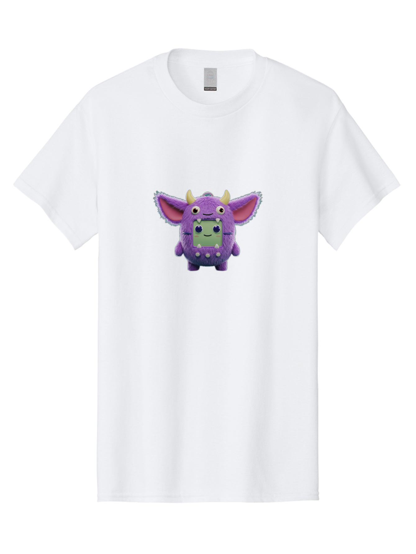 Monster-Toy Men'S Graphic Tee, 100% Cotton, Comfortable Casual Summer Wear, Machine Washable, Purple Monster, Cartoon Character, Digital Pet, Tamagotchi, Children'S Toy, Virtual Creature, 90S Nostalgia, Cute Design, Small Creature, Bab018 27