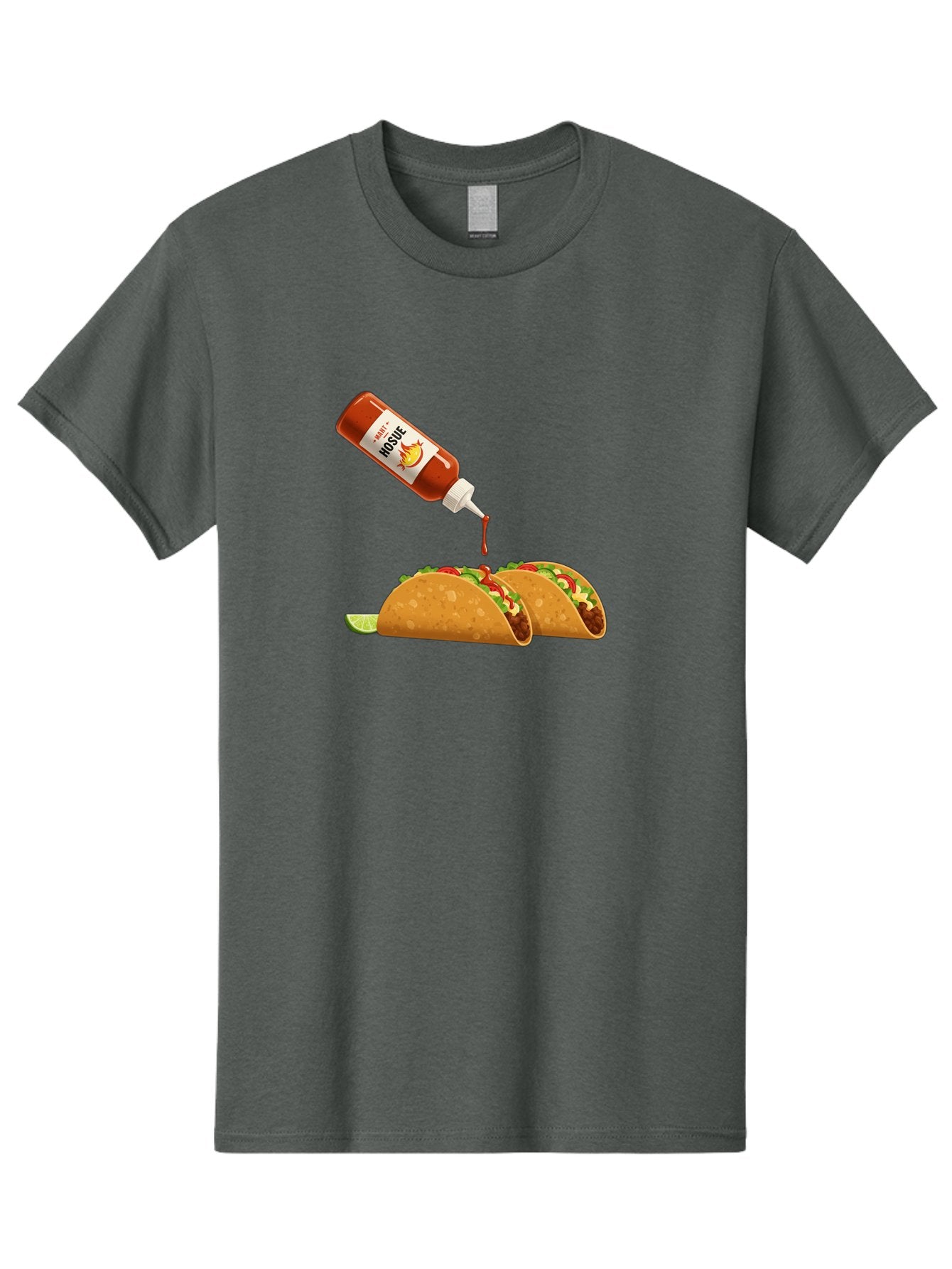 Mosque-Hot-Sauce-Tacos Men'S Graphic Tee, 100% Cotton, Comfortable Casual Summer Wear, Machine Washable, Mexican Cuisine, Tacos With Hot Sauce, Spicy Food, Salsa, Condiments, Mexican Flavors, Taco Toppings, Hot Peppers Bab024 13
