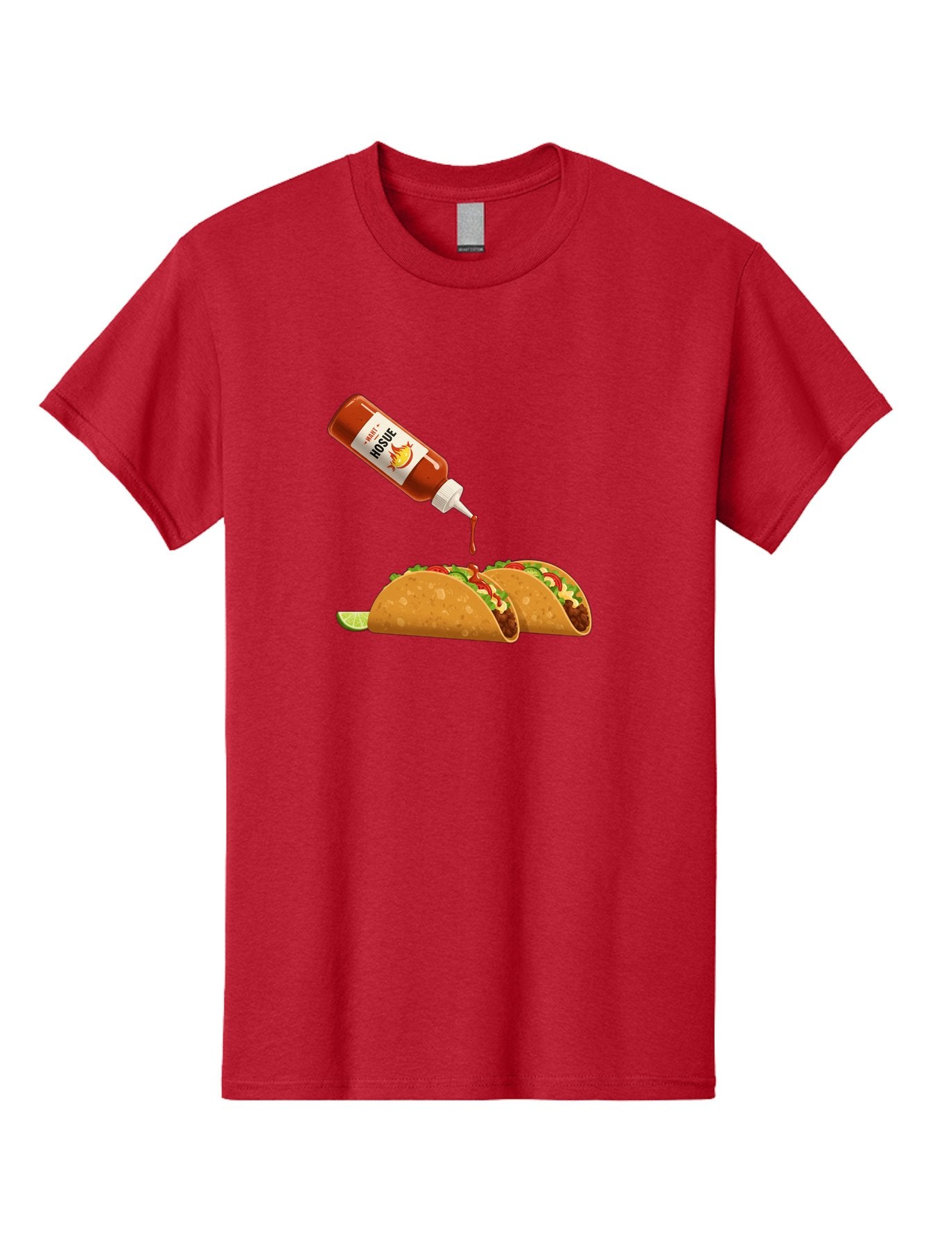 Mosque-Hot-Sauce-Tacos Men'S Graphic Tee, 100% Cotton, Comfortable Casual Summer Wear, Machine Washable, Mexican Cuisine, Tacos With Hot Sauce, Spicy Food, Salsa, Condiments, Mexican Flavors, Taco Toppings, Hot Peppers Bab024 14