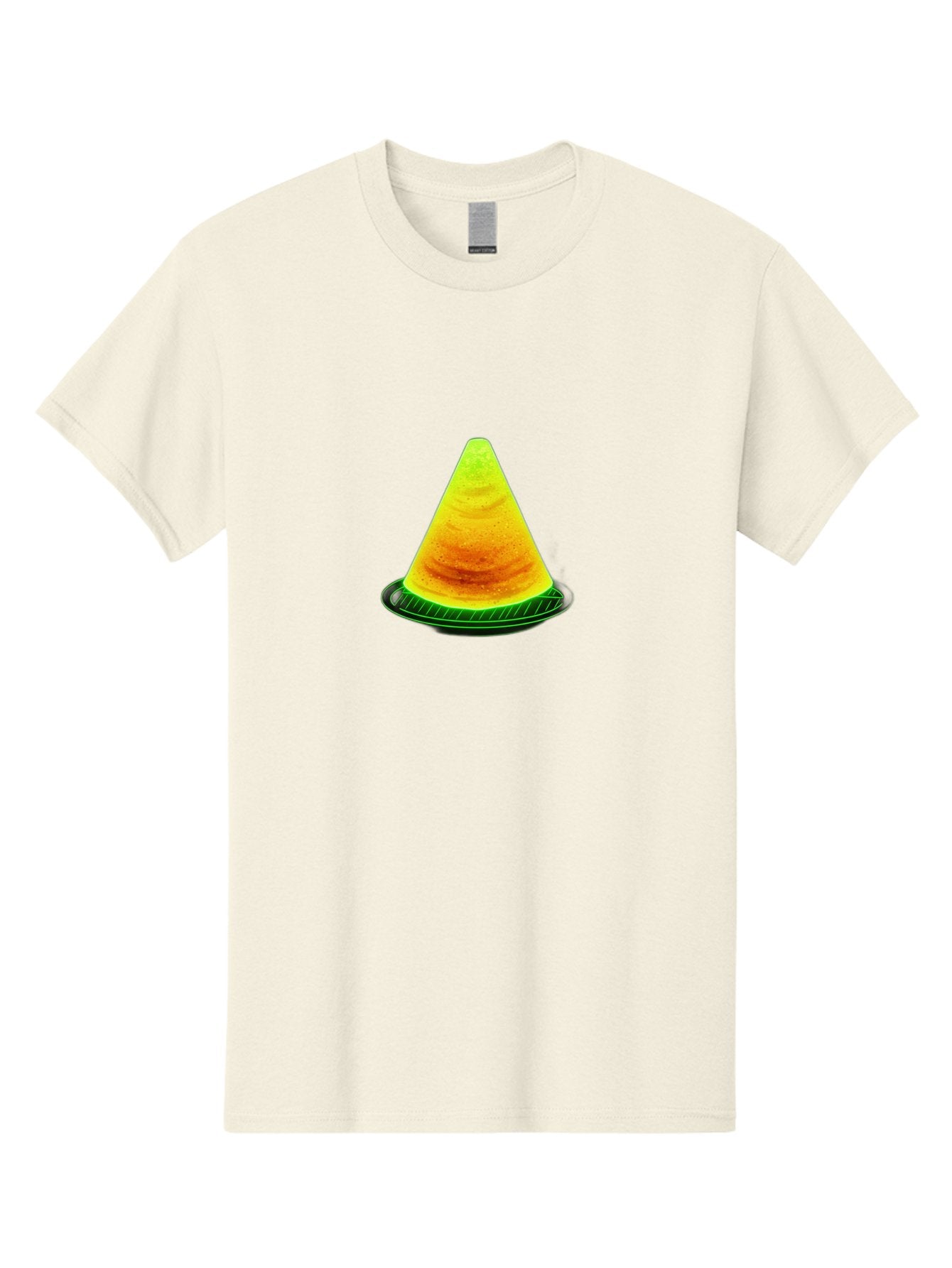 Neon-Dosa Men'S Graphic Tee, 100% Cotton, Comfortable Casual Summer Wear, Machine Washable, Stack Of Pancakes, Cheesecake, Yellow Dessert, Food Art, Culinary Creativity, Sweet Treat, Layered Dessert, Digital Illustration, Artistic Food, Bab028 5
