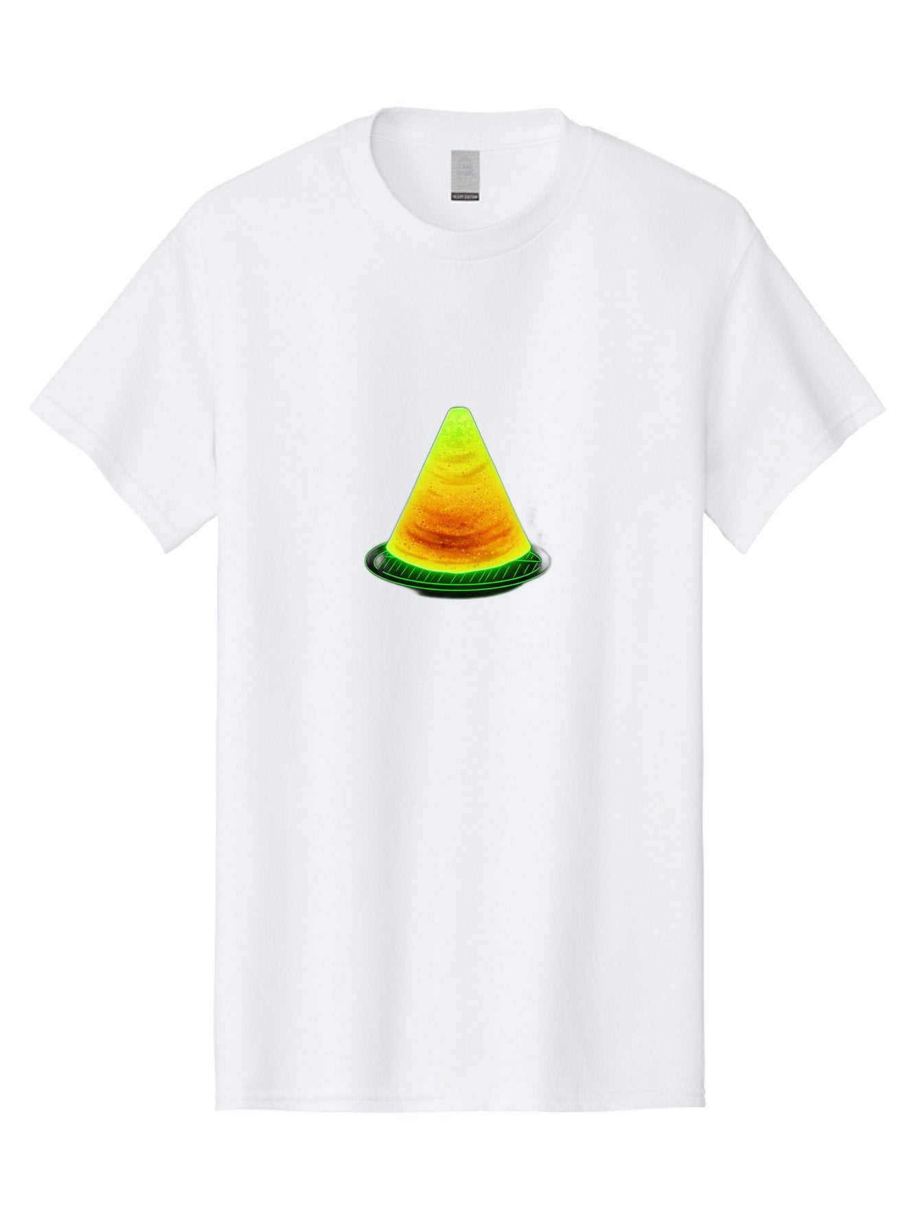 Neon-Dosa Men'S Graphic Tee, 100% Cotton, Comfortable Casual Summer Wear, Machine Washable, Stack Of Pancakes, Cheesecake, Yellow Dessert, Food Art, Culinary Creativity, Sweet Treat, Layered Dessert, Digital Illustration, Artistic Food, Bab028 13
