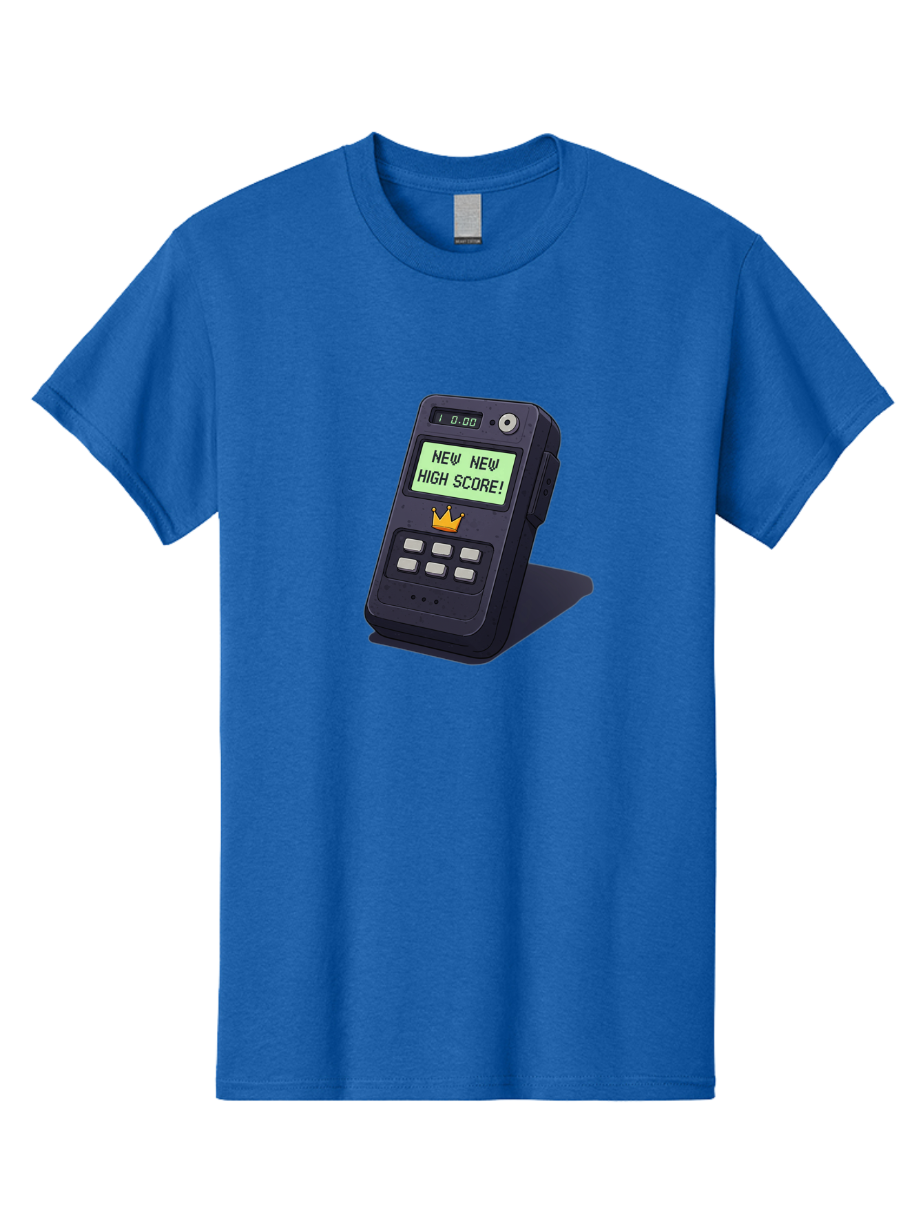 New-New-High-Score Men'S Graphic Tee, 100% Cotton, Comfortable Casual Summer Wear, Machine Washable, Retro Game Console, Vintage Video Game, High Score Alert, Nostalgic Gaming, Classic Arcade, Pixel Art, Electronic Device, Retro Technology, Bab032 23