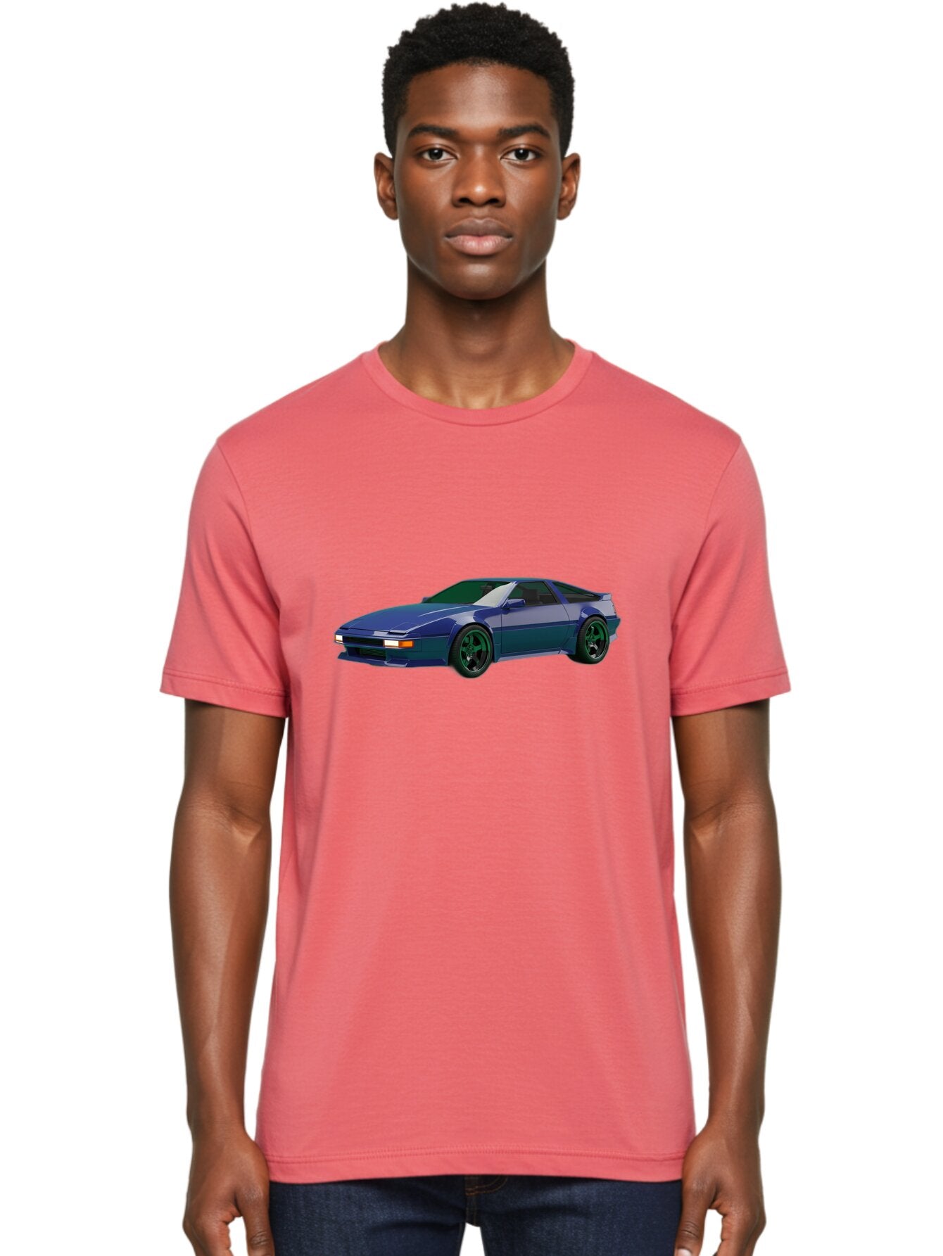Nissan-240Sx-Coupe Men'S Graphic Tee, 100% Cotton, Comfortable Casual Summer Wear, Machine Washable, Blue Sports Car, Nissan 240Sx, Sleek Design, Sports Coupe, High-Performance Vehicle, Automotive Art, Digital Illustration, Futuristic Styling, Bab034 17