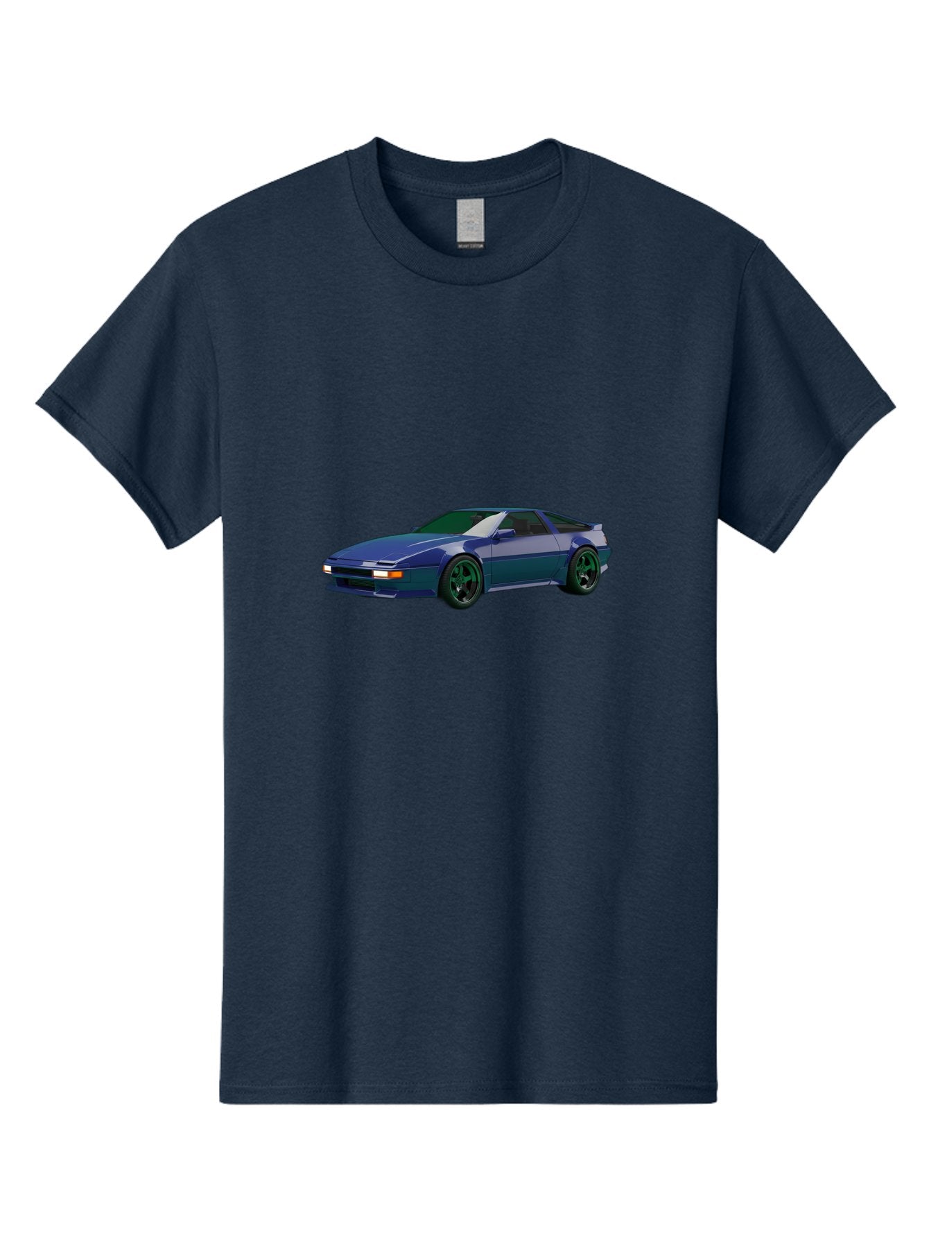 Nissan-240Sx-Coupe Men'S Graphic Tee, 100% Cotton, Comfortable Casual Summer Wear, Machine Washable, Blue Sports Car, Nissan 240Sx, Sleek Design, Sports Coupe, High-Performance Vehicle, Automotive Art, Digital Illustration, Futuristic Styling, Bab034 4