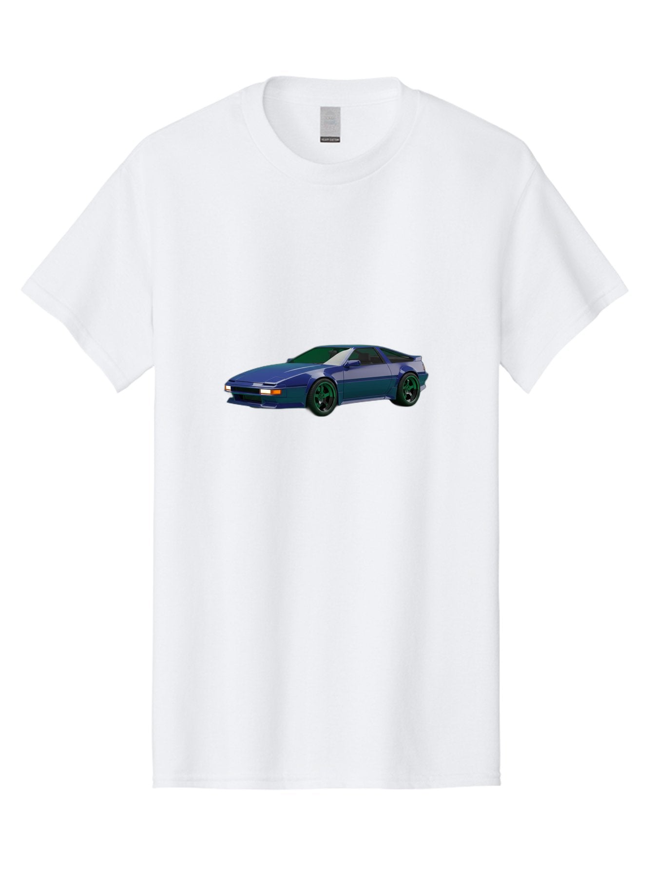 Nissan-240Sx-Coupe Men'S Graphic Tee, 100% Cotton, Comfortable Casual Summer Wear, Machine Washable, Blue Sports Car, Nissan 240Sx, Sleek Design, Sports Coupe, High-Performance Vehicle, Automotive Art, Digital Illustration, Futuristic Styling, Bab034 7