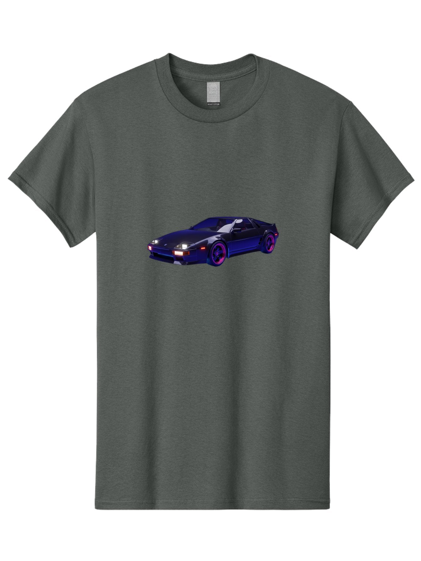 Nissan-240Sx Men'S Graphic Tee, 100% Cotton, Comfortable Casual Summer Wear, Machine Washable, Nissan 240Sx, Sports Car, Sleek Design, High-Performance Vehicle, Neon Lights, Futuristic Style, Purple Accents, Dynamic Graphics Bab035 10