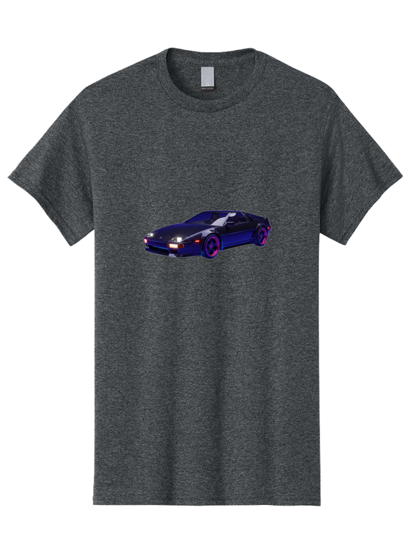 Nissan-240Sx Men'S Graphic Tee, 100% Cotton, Comfortable Casual Summer Wear, Machine Washable, Nissan 240Sx, Sports Car, Sleek Design, High-Performance Vehicle, Neon Lights, Futuristic Style, Purple Accents, Dynamic Graphics Bab035 5