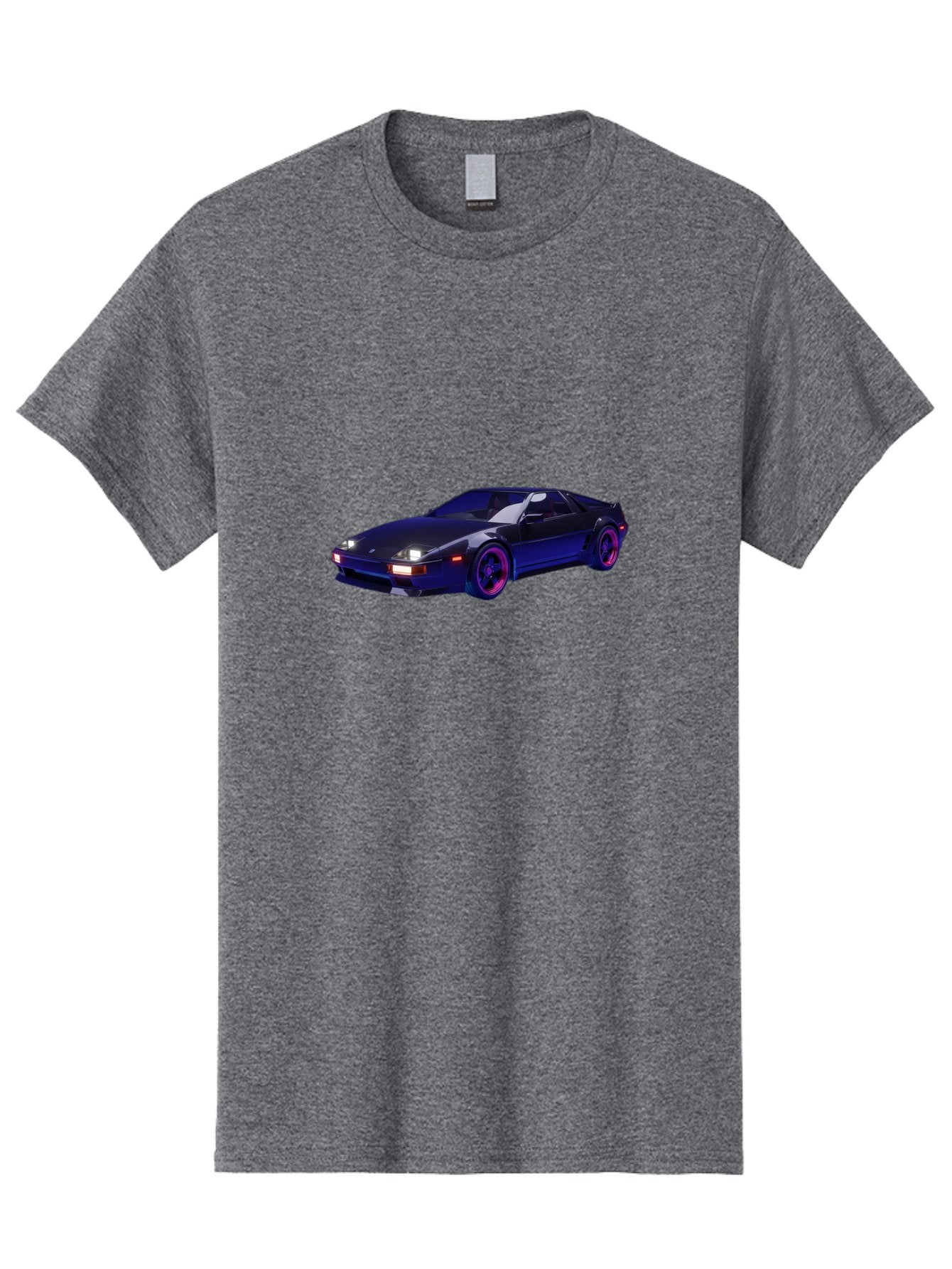Nissan-240Sx Men'S Graphic Tee, 100% Cotton, Comfortable Casual Summer Wear, Machine Washable, Nissan 240Sx, Sports Car, Sleek Design, High-Performance Vehicle, Neon Lights, Futuristic Style, Purple Accents, Dynamic Graphics Bab035 6