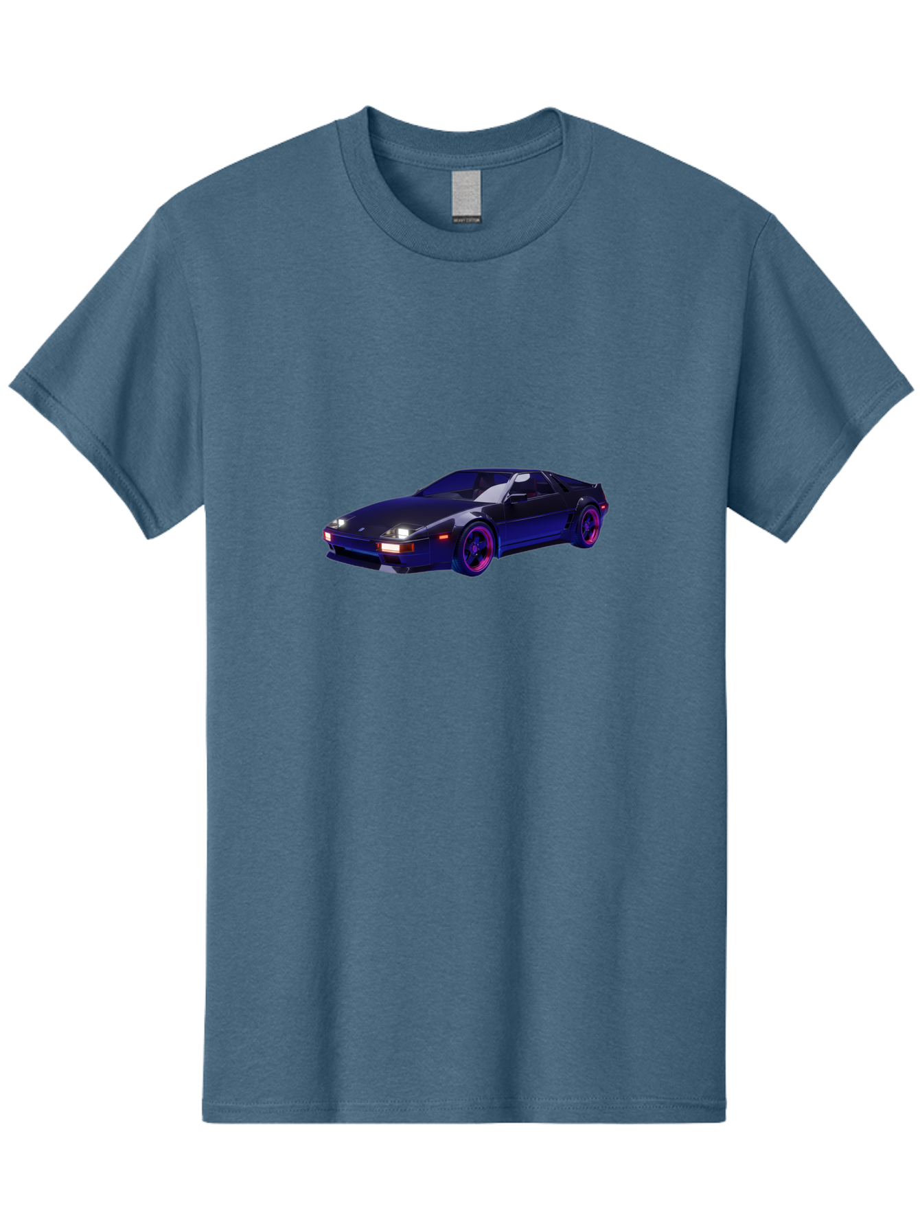 Nissan-240Sx Men'S Graphic Tee, 100% Cotton, Comfortable Casual Summer Wear, Machine Washable, Nissan 240Sx, Sports Car, Sleek Design, High-Performance Vehicle, Neon Lights, Futuristic Style, Purple Accents, Dynamic Graphics Bab035 23