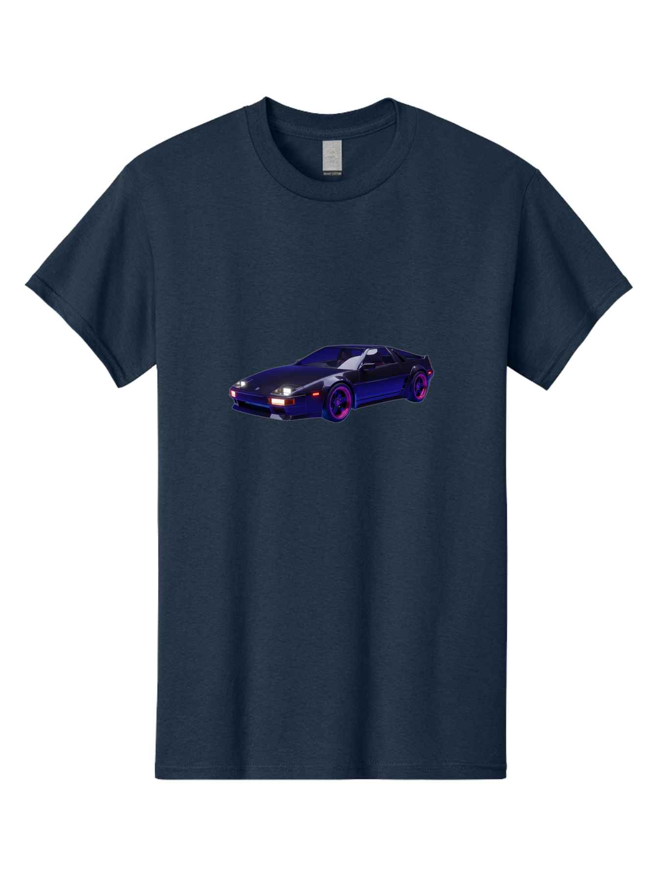 Nissan-240Sx Men'S Graphic Tee, 100% Cotton, Comfortable Casual Summer Wear, Machine Washable, Nissan 240Sx, Sports Car, Sleek Design, High-Performance Vehicle, Neon Lights, Futuristic Style, Purple Accents, Dynamic Graphics Bab035 11