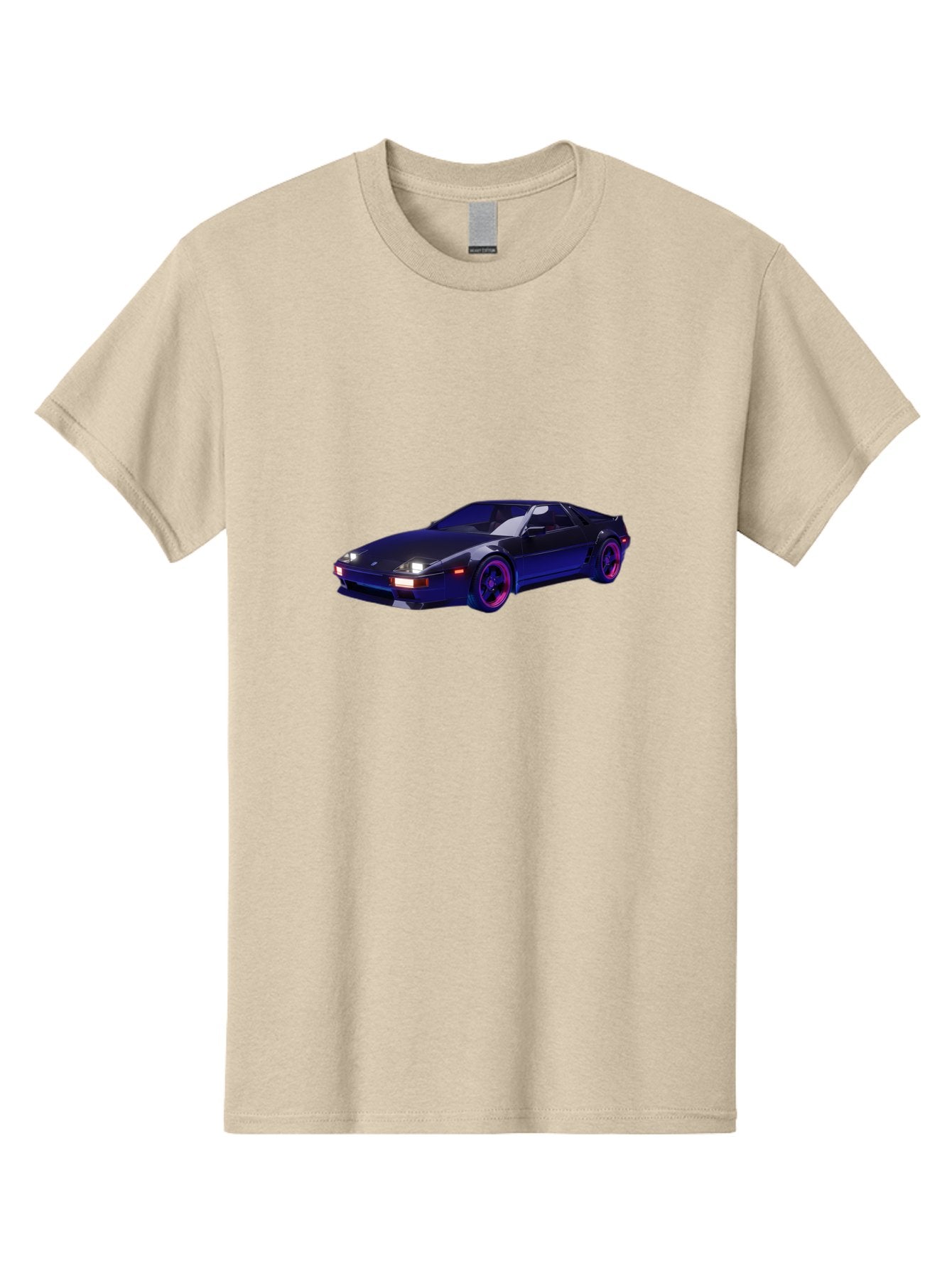 Nissan-240Sx Men'S Graphic Tee, 100% Cotton, Comfortable Casual Summer Wear, Machine Washable, Nissan 240Sx, Sports Car, Sleek Design, High-Performance Vehicle, Neon Lights, Futuristic Style, Purple Accents, Dynamic Graphics Bab035 13