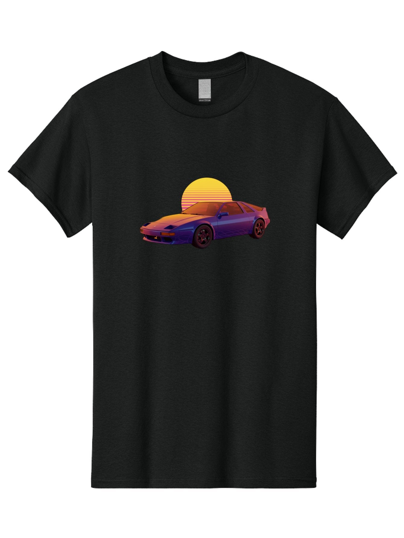 Nissan-300Zx-2 Men'S Graphic Tee, 100% Cotton, Comfortable Casual Summer Wear, Machine Washable, Nissan 300Zx Sports Car, Retro Futuristic Design, Vaporwave Aesthetic, Neon Colors, Synthwave Art, 80S Nostalgia, Retro Gaming, Bab039