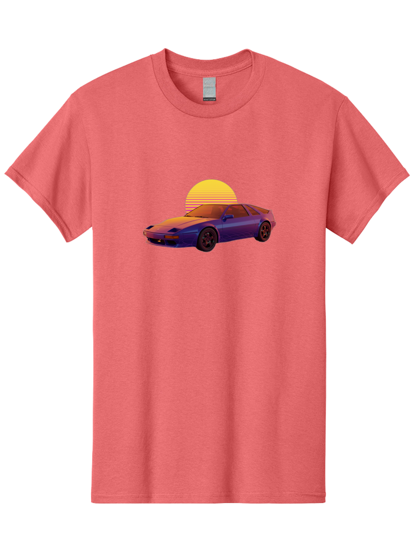 Nissan-300Zx-2 Men'S Graphic Tee, 100% Cotton, Comfortable Casual Summer Wear, Machine Washable, Nissan 300Zx Sports Car, Retro Futuristic Design, Vaporwave Aesthetic, Neon Colors, Synthwave Art, 80S Nostalgia, Retro Gaming, Bab039 7