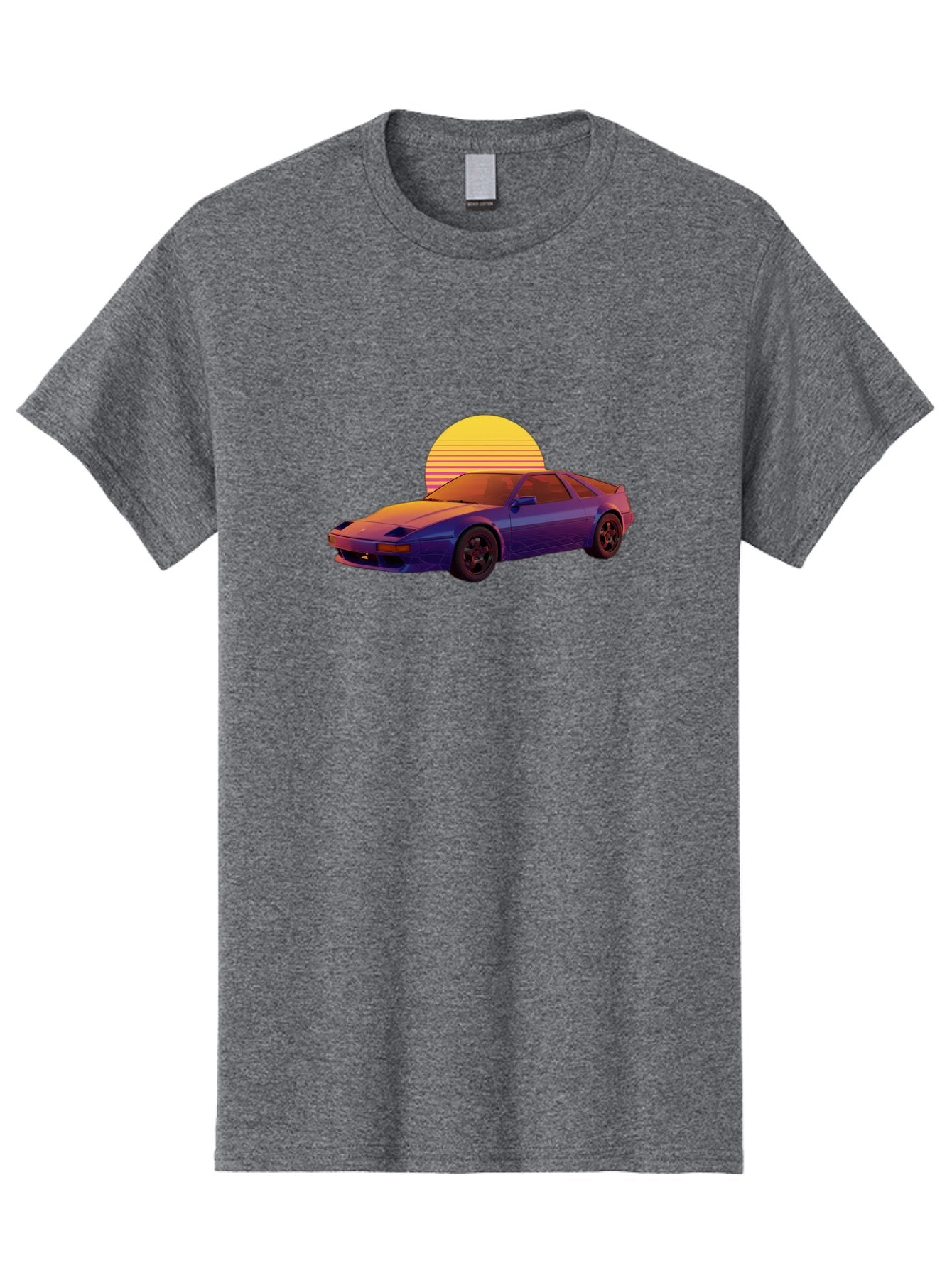 Nissan-300Zx-2 Men'S Graphic Tee, 100% Cotton, Comfortable Casual Summer Wear, Machine Washable, Nissan 300Zx Sports Car, Retro Futuristic Design, Vaporwave Aesthetic, Neon Colors, Synthwave Art, 80S Nostalgia, Retro Gaming, Bab039 6
