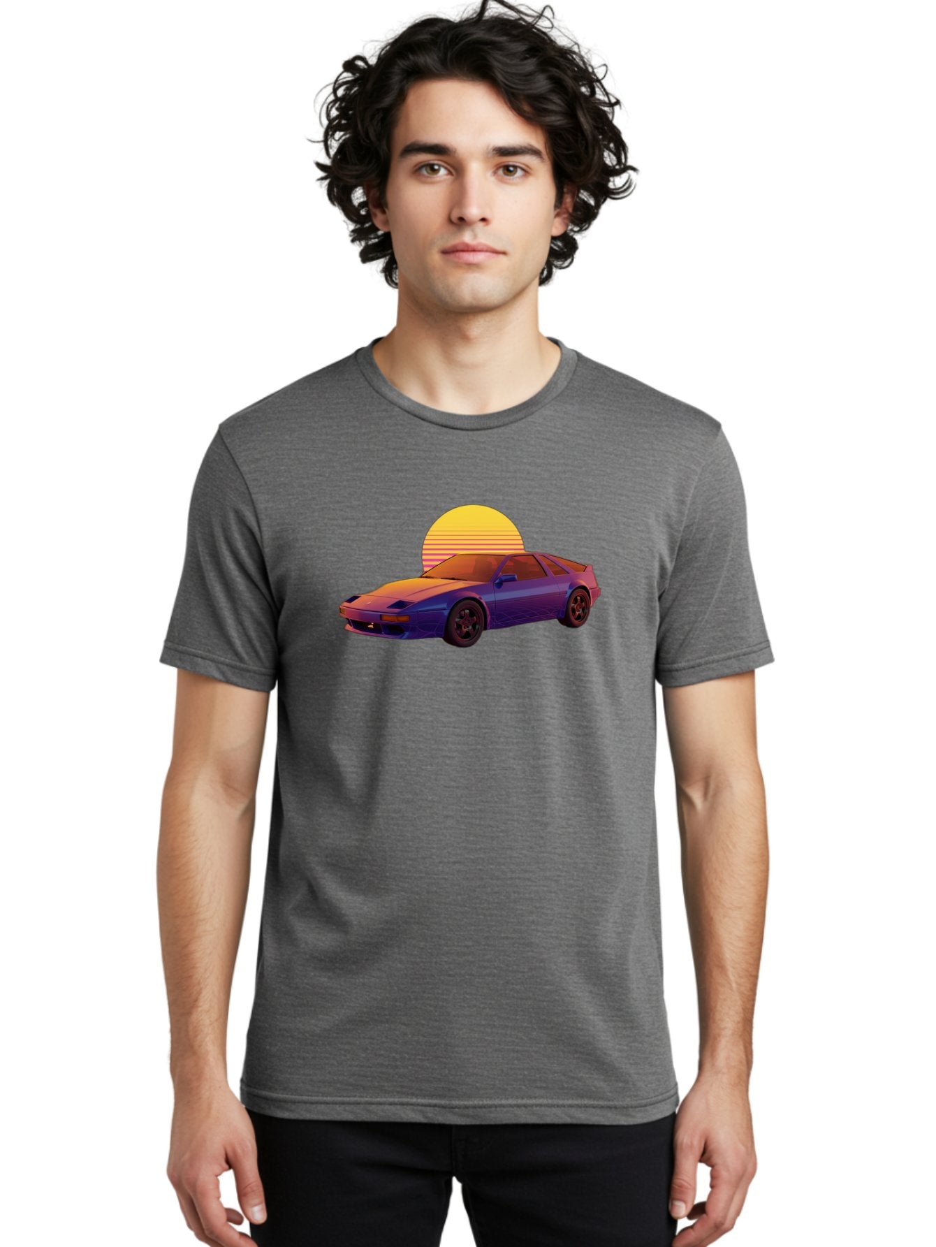 Nissan-300Zx-2 Men'S Graphic Tee, 100% Cotton, Comfortable Casual Summer Wear, Machine Washable, Nissan 300Zx Sports Car, Retro Futuristic Design, Vaporwave Aesthetic, Neon Colors, Synthwave Art, 80S Nostalgia, Retro Gaming, Bab039 24