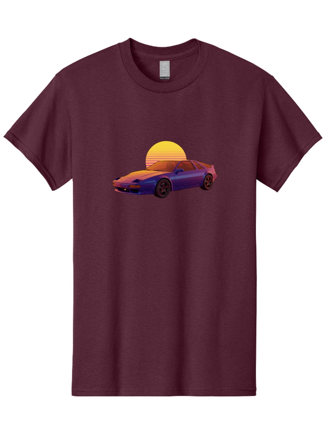 Nissan-300Zx-2 Men'S Graphic Tee, 100% Cotton, Comfortable Casual Summer Wear, Machine Washable, Nissan 300Zx Sports Car, Retro Futuristic Design, Vaporwave Aesthetic, Neon Colors, Synthwave Art, 80S Nostalgia, Retro Gaming, Bab039 9