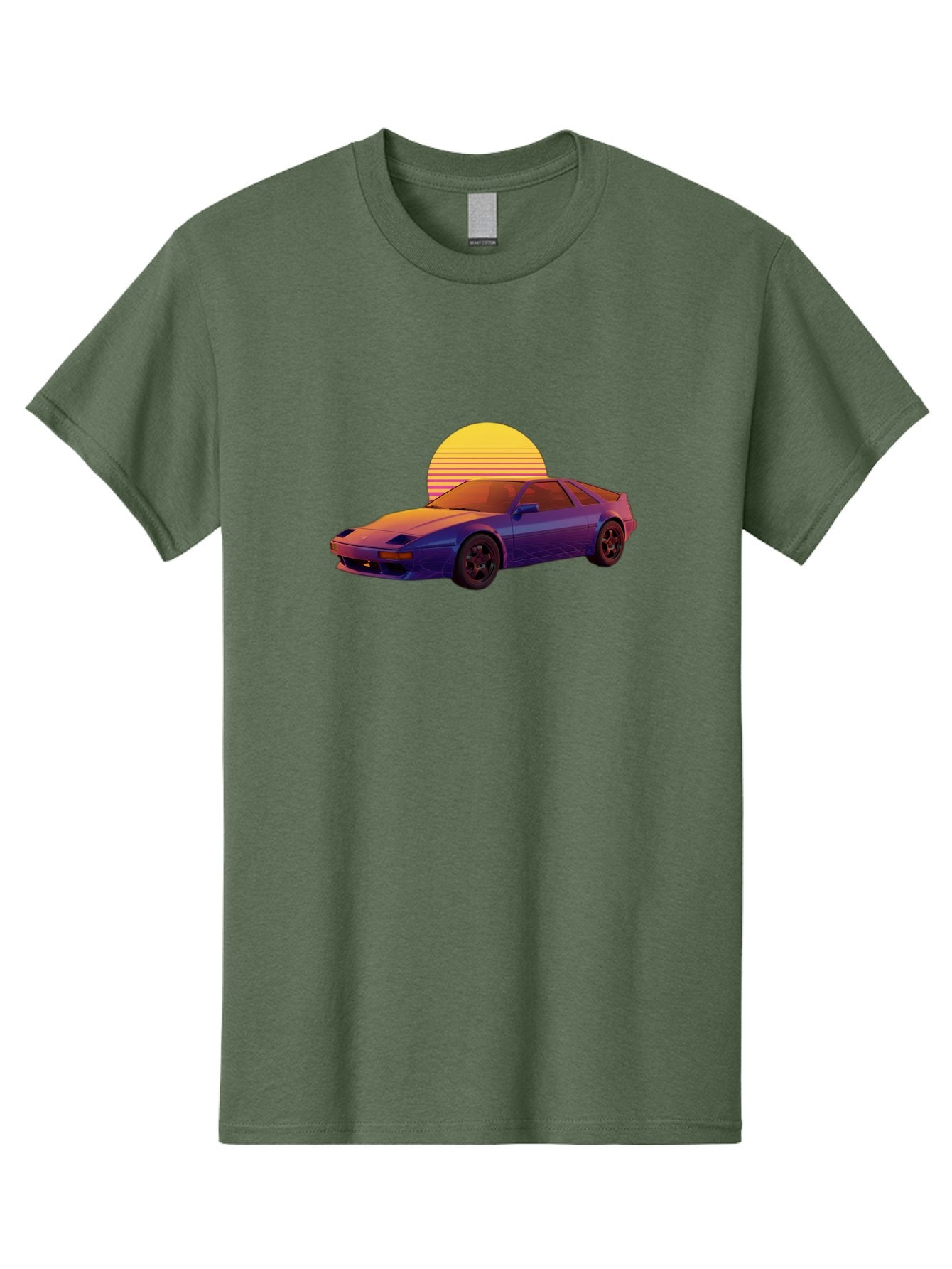 Nissan-300Zx-2 Men'S Graphic Tee, 100% Cotton, Comfortable Casual Summer Wear, Machine Washable, Nissan 300Zx Sports Car, Retro Futuristic Design, Vaporwave Aesthetic, Neon Colors, Synthwave Art, 80S Nostalgia, Retro Gaming, Bab039 13