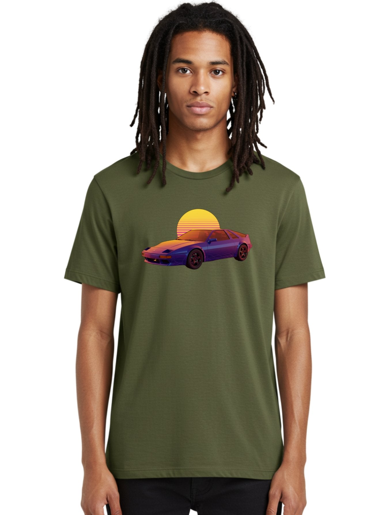 Nissan-300Zx-2 Men'S Graphic Tee, 100% Cotton, Comfortable Casual Summer Wear, Machine Washable, Nissan 300Zx Sports Car, Retro Futuristic Design, Vaporwave Aesthetic, Neon Colors, Synthwave Art, 80S Nostalgia, Retro Gaming, Bab039 20