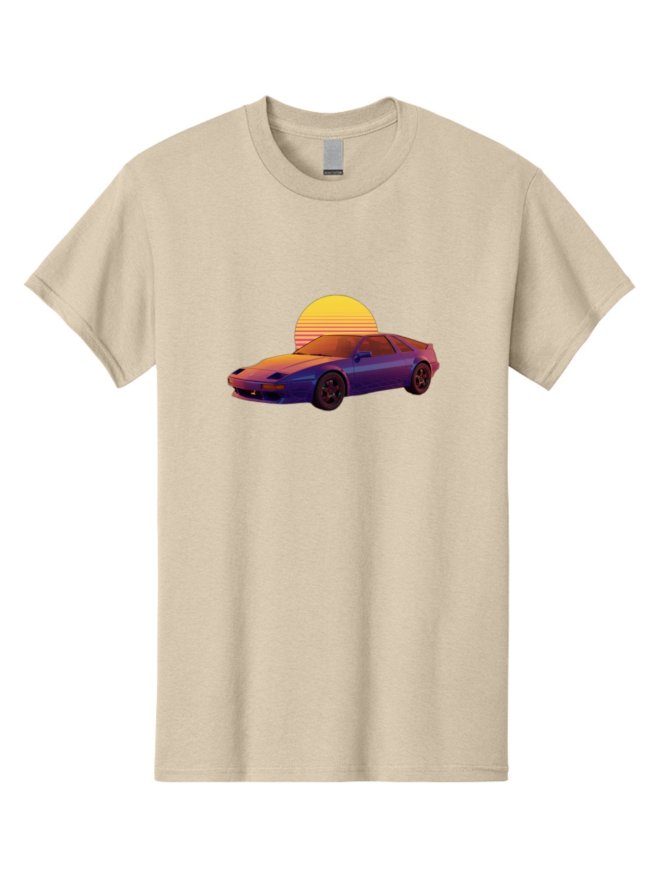 Nissan-300Zx-2 Men'S Graphic Tee, 100% Cotton, Comfortable Casual Summer Wear, Machine Washable, Nissan 300Zx Sports Car, Retro Futuristic Design, Vaporwave Aesthetic, Neon Colors, Synthwave Art, 80S Nostalgia, Retro Gaming, Bab039 7