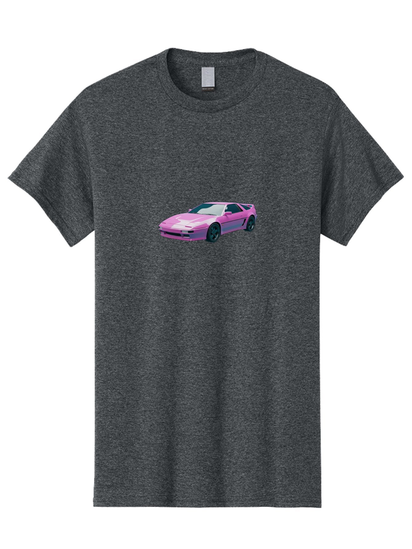 Nissan-300Zx-3 Men'S Graphic Tee, 100% Cotton, Comfortable Casual Summer Wear, Machine Washable, Pink Sports Car, Sleek Design, Futuristic Look, Vibrant Pink Color, Black Wheels, Sports Mode, Luxury Vehicle, High-Performance Car, Stylish Ride Bab040 5