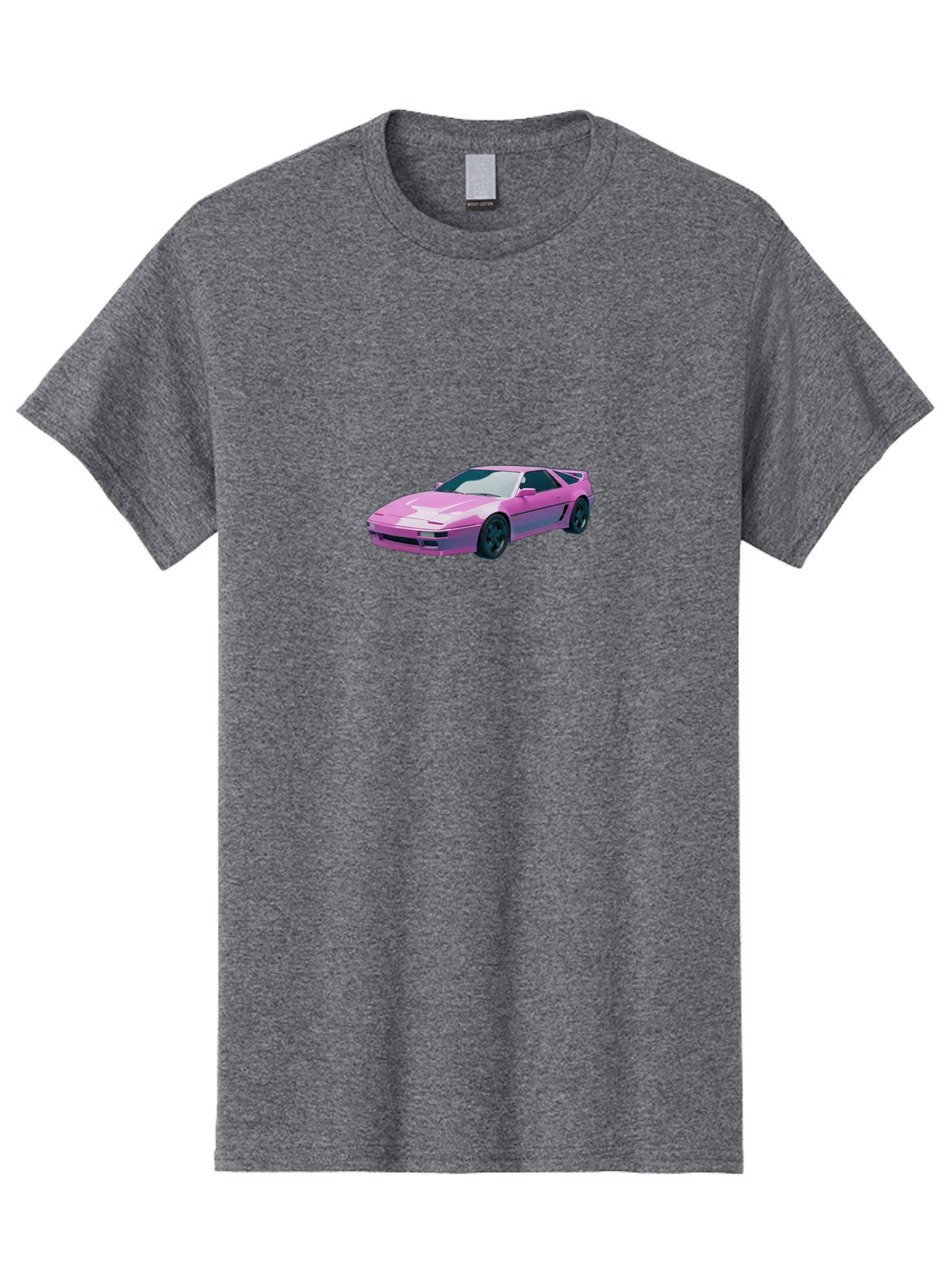 Nissan-300Zx-3 Men'S Graphic Tee, 100% Cotton, Comfortable Casual Summer Wear, Machine Washable, Pink Sports Car, Sleek Design, Futuristic Look, Vibrant Pink Color, Black Wheels, Sports Mode, Luxury Vehicle, High-Performance Car, Stylish Ride Bab040 4
