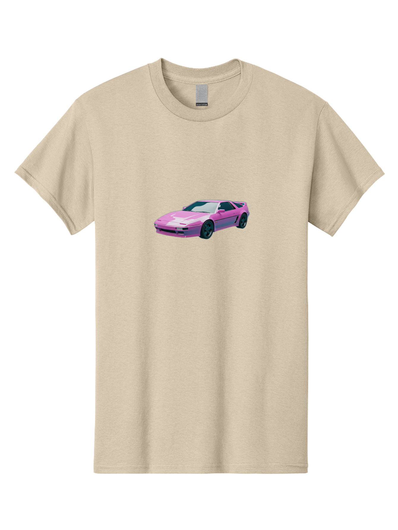 Nissan-300Zx-3 Men'S Graphic Tee, 100% Cotton, Comfortable Casual Summer Wear, Machine Washable, Pink Sports Car, Sleek Design, Futuristic Look, Vibrant Pink Color, Black Wheels, Sports Mode, Luxury Vehicle, High-Performance Car, Stylish Ride Bab040 9