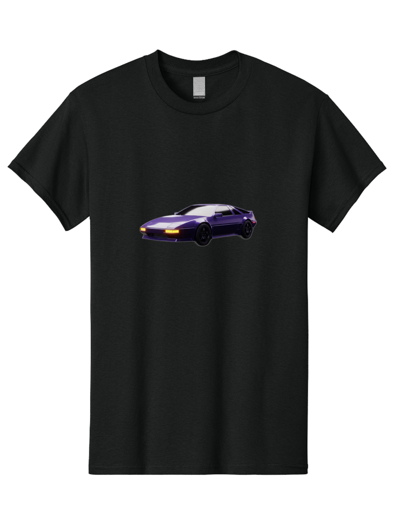 Nissan-300Zx Men'S Graphic Tee, 100% Cotton, Comfortable Casual Summer Wear, Machine Washable, Sports Car, Purple Car, Nissan 300Zx, Sleek Design, Black Wheels, Glowing Headlights, Luxury Vehicle, High-Performance Car, Retro-Futuristic Style Bab043 19