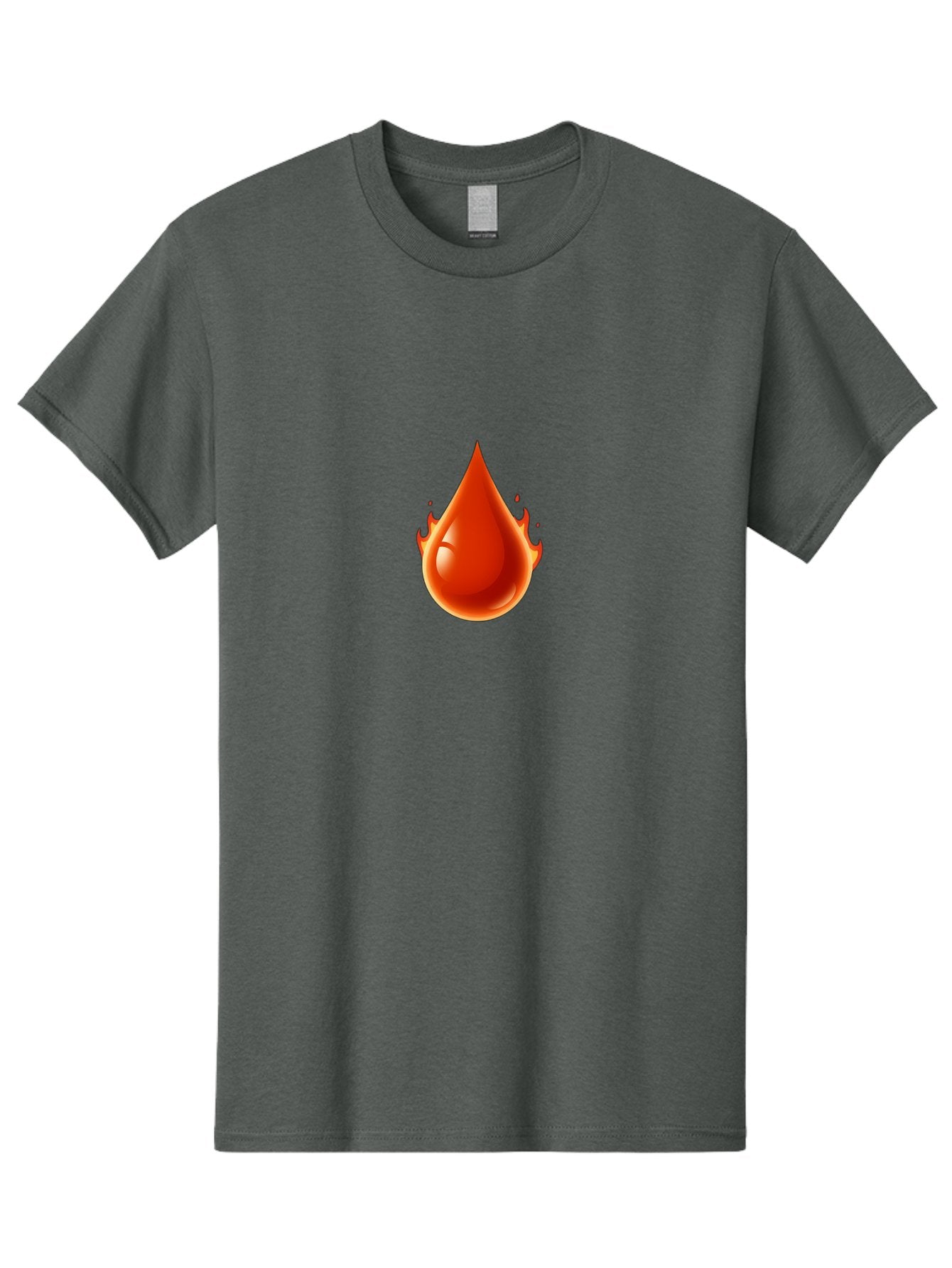 Oil-Drop Men'S Graphic Tee, 100% Cotton, Comfortable Casual Summer Wear, Machine Washable, Oil Drop, Red Oil Droplet, Glossy Texture, Flame Effect, Vibrant Colors, Energy Symbol, Abstract Design, 3D Rendering Bab050 9