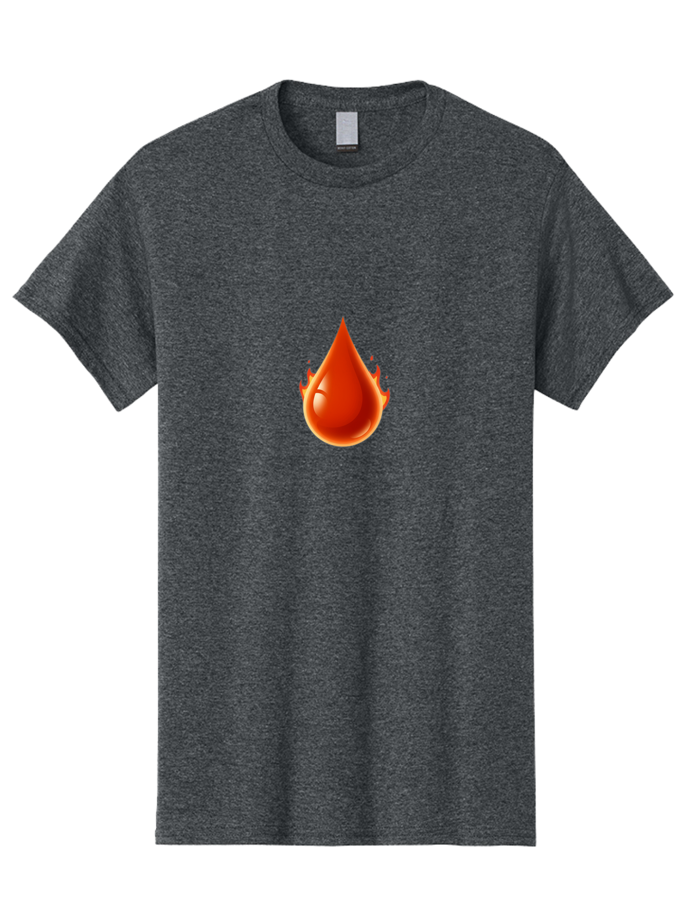 Oil-Drop Men'S Graphic Tee, 100% Cotton, Comfortable Casual Summer Wear, Machine Washable, Oil Drop, Red Oil Droplet, Glossy Texture, Flame Effect, Vibrant Colors, Energy Symbol, Abstract Design, 3D Rendering Bab050 15