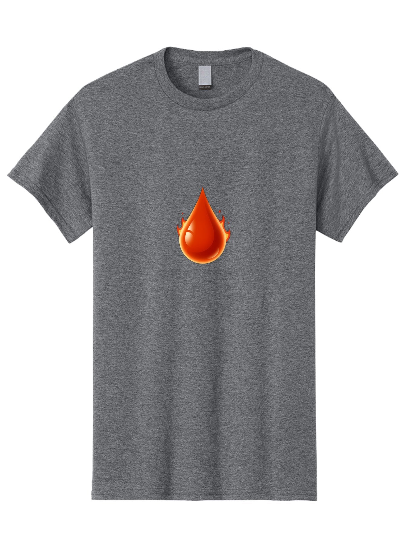 Oil-Drop Men'S Graphic Tee, 100% Cotton, Comfortable Casual Summer Wear, Machine Washable, Oil Drop, Red Oil Droplet, Glossy Texture, Flame Effect, Vibrant Colors, Energy Symbol, Abstract Design, 3D Rendering Bab050 13