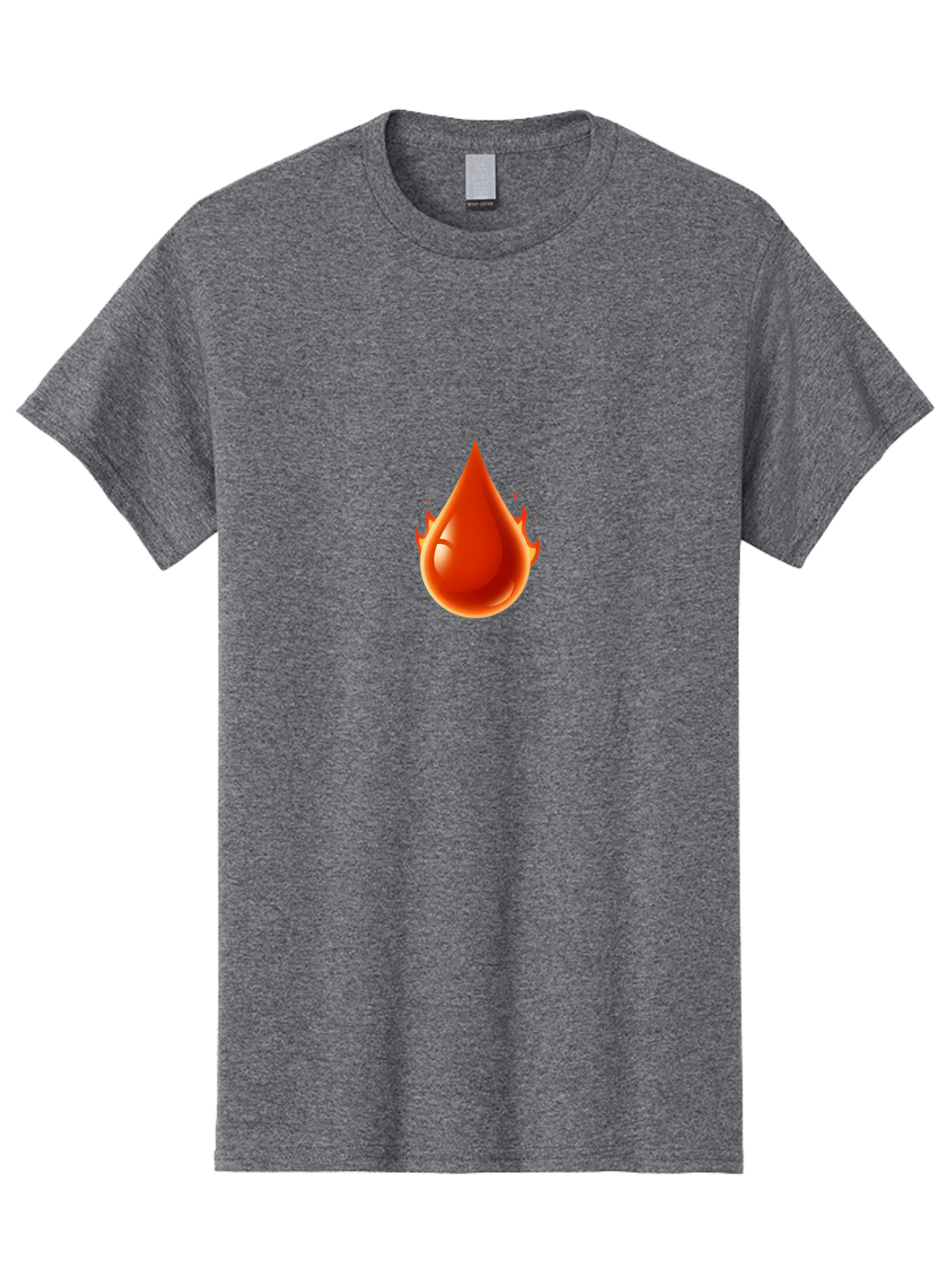 Oil-Drop Men'S Graphic Tee, 100% Cotton, Comfortable Casual Summer Wear, Machine Washable, Oil Drop, Red Oil Droplet, Glossy Texture, Flame Effect, Vibrant Colors, Energy Symbol, Abstract Design, 3D Rendering Bab050 29