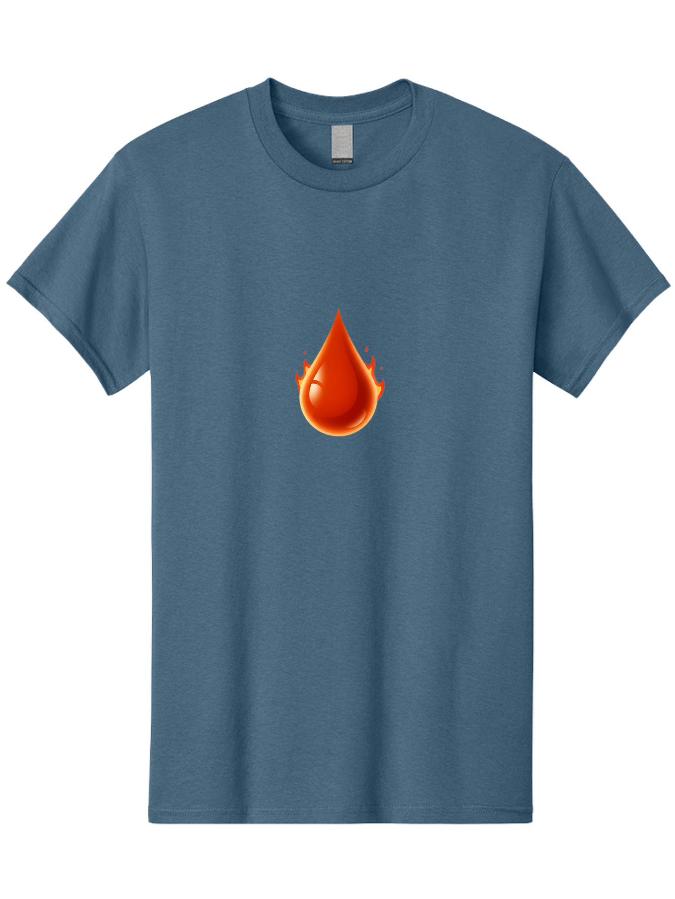 Oil-Drop Men'S Graphic Tee, 100% Cotton, Comfortable Casual Summer Wear, Machine Washable, Oil Drop, Red Oil Droplet, Glossy Texture, Flame Effect, Vibrant Colors, Energy Symbol, Abstract Design, 3D Rendering Bab050 27