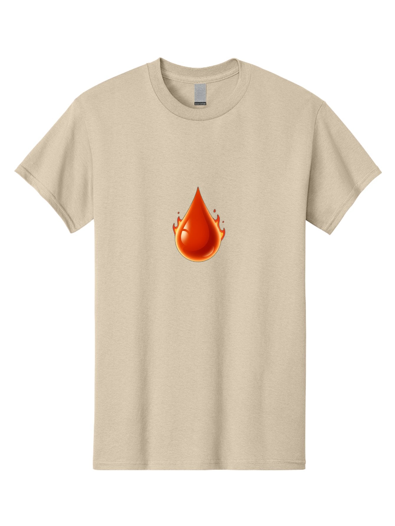 Oil-Drop Men'S Graphic Tee, 100% Cotton, Comfortable Casual Summer Wear, Machine Washable, Oil Drop, Red Oil Droplet, Glossy Texture, Flame Effect, Vibrant Colors, Energy Symbol, Abstract Design, 3D Rendering Bab050 4