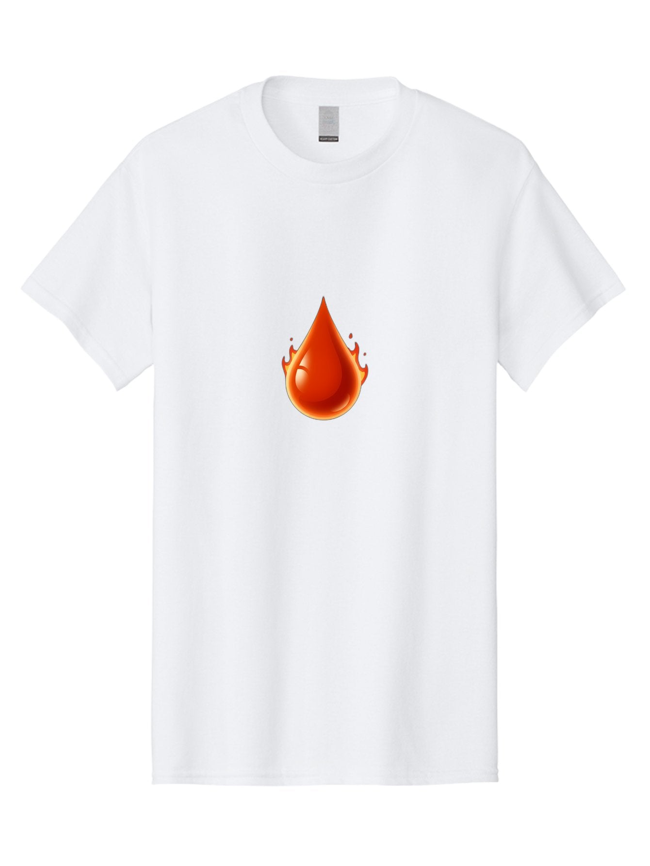 Oil-Drop Men'S Graphic Tee, 100% Cotton, Comfortable Casual Summer Wear, Machine Washable, Oil Drop, Red Oil Droplet, Glossy Texture, Flame Effect, Vibrant Colors, Energy Symbol, Abstract Design, 3D Rendering Bab050 6