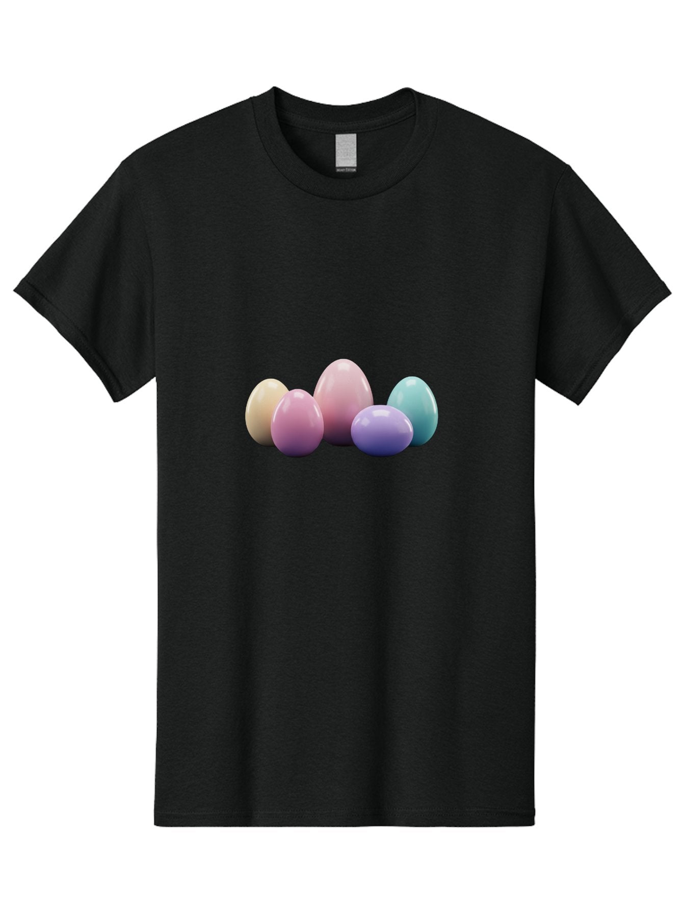 Pastel-Easter-Eggs Men'S Graphic Tee, 100% Cotton, Comfortable Casual Summer Wear, Machine Washable, Pastel Colored Eggs, Easter Eggs, Decorative Eggs, Shiny Eggs, Soft Colored Eggs, Egg Collection, Easter Decoration, Festive Eggs, Bab067 10